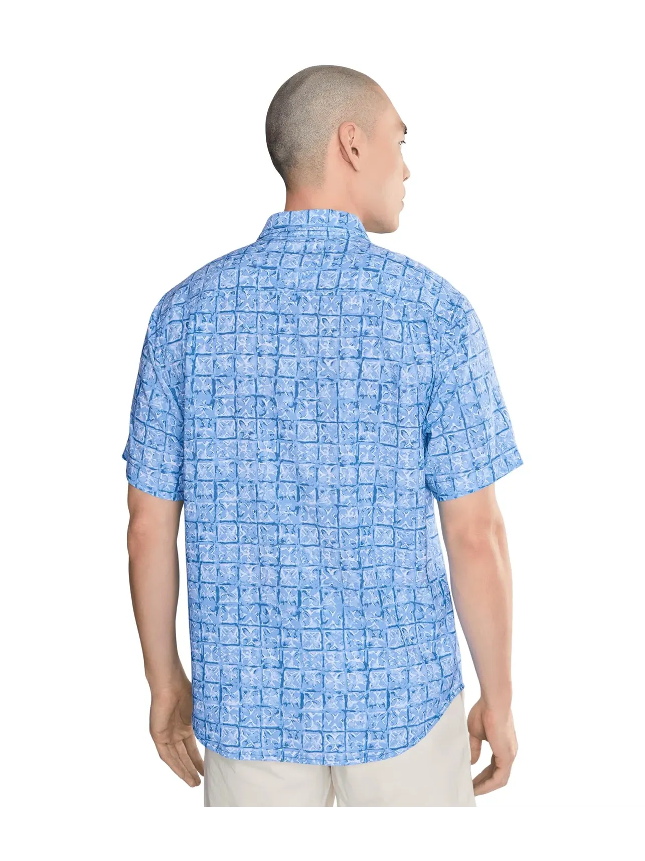 Рубашка Coastal Ease Carrico Tiles Tommy Bahama — изображение 4 из 5, ледяной узор