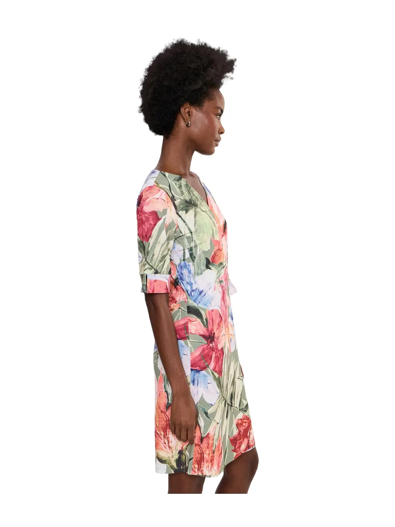 Платье Carmela Island Bloom с рукавами до локтя Tommy Bahama — изображение 3 из 5, зеленый