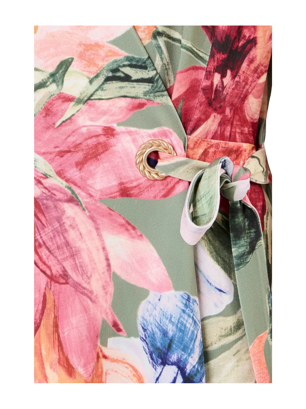 Платье Carmela Island Bloom с рукавами до локтя Tommy Bahama — изображение 5 из 5, зеленый