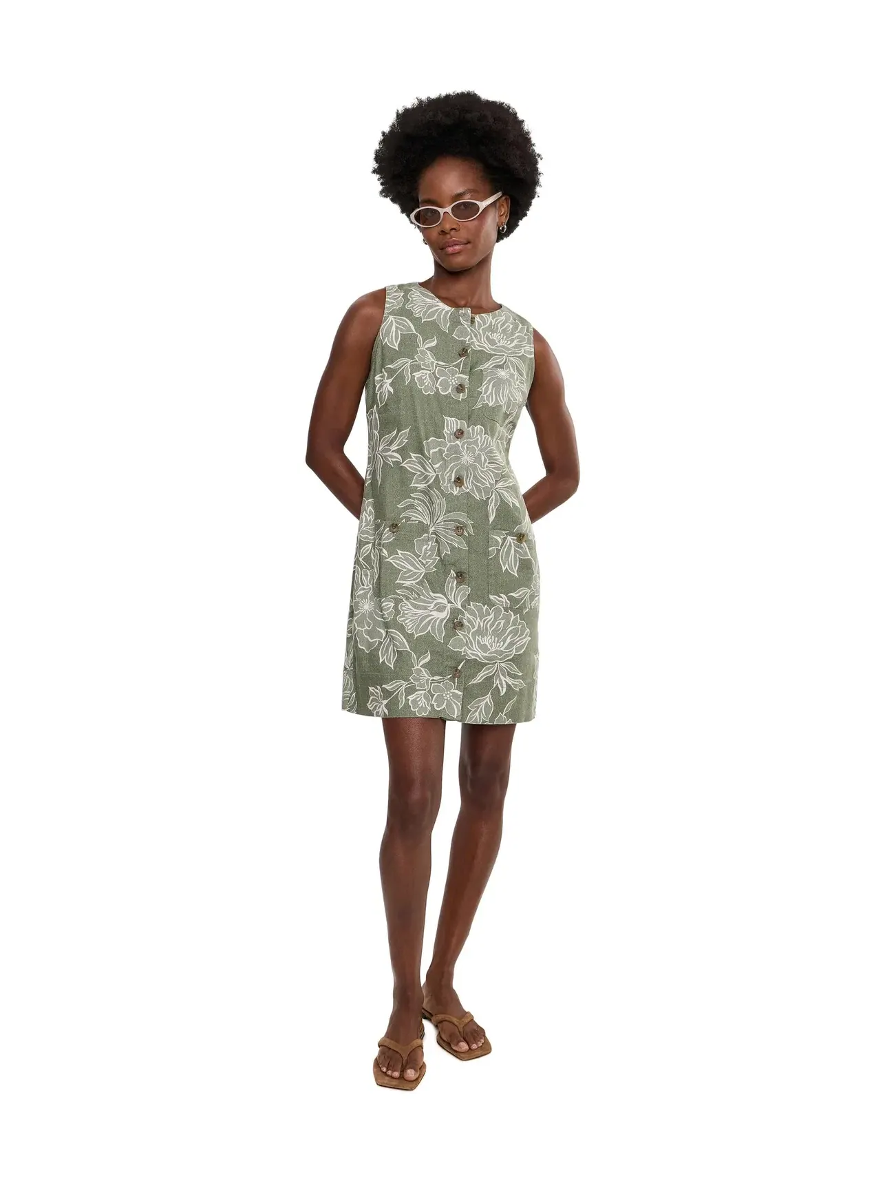 Платье Palm-A-Dora Breezy Blooms Tommy Bahama — изображение 2 из 5, зеленый