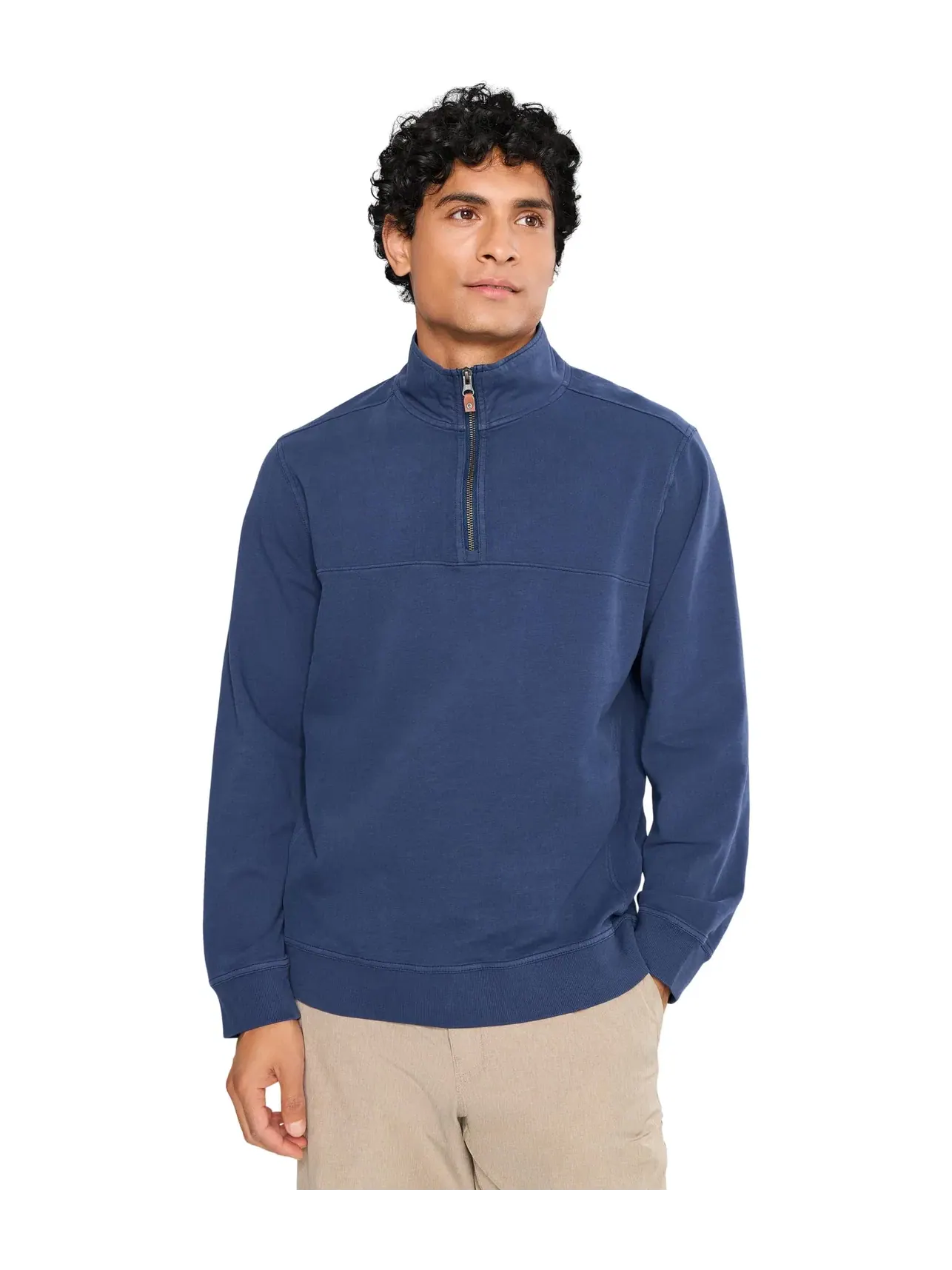 Толстовка на полмолнии Ben and Terry Coastal Half Zip Tommy Bahama — изображение 1 из 5, темно-синий