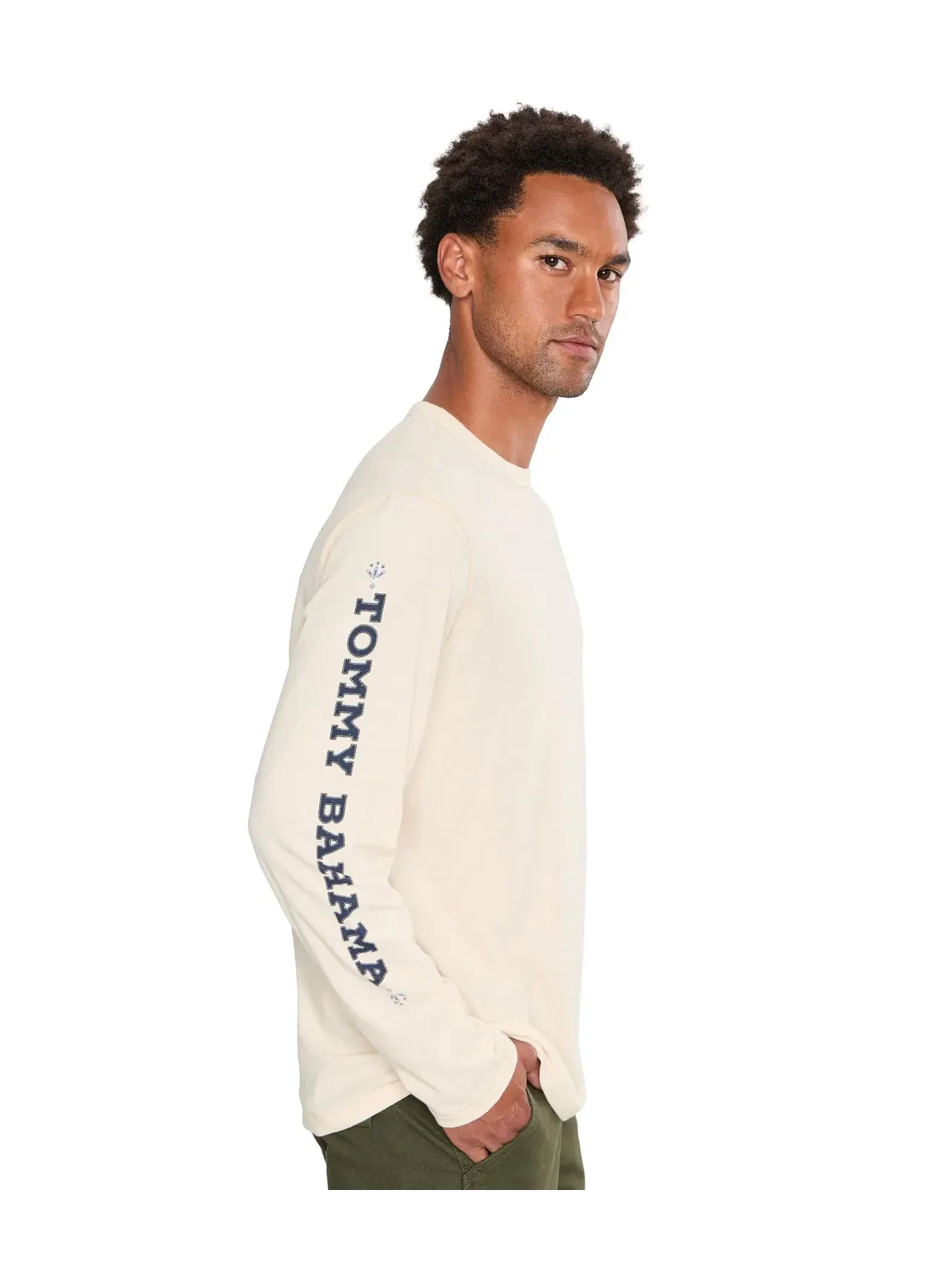 Футболка с длинным рукавом Bandana Sands Lux Tommy Bahama — изображение 3 из 5, прозрачный