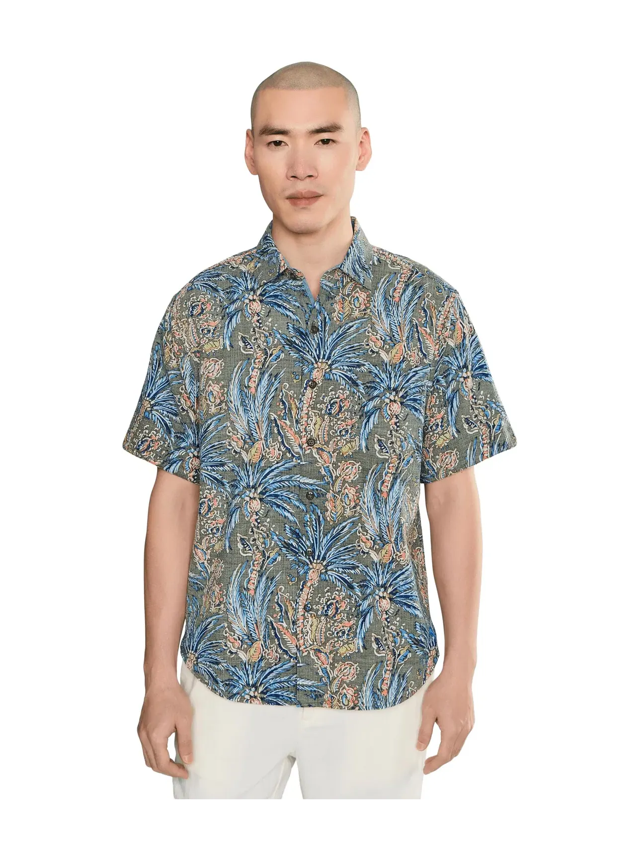 Рубашка Nova Wave Feira Fronds Tommy Bahama — изображение 1 из 5, мох