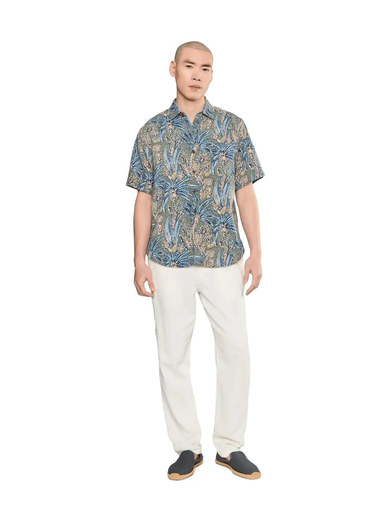 Рубашка Nova Wave Feira Fronds Tommy Bahama — изображение 2 из 5, мох