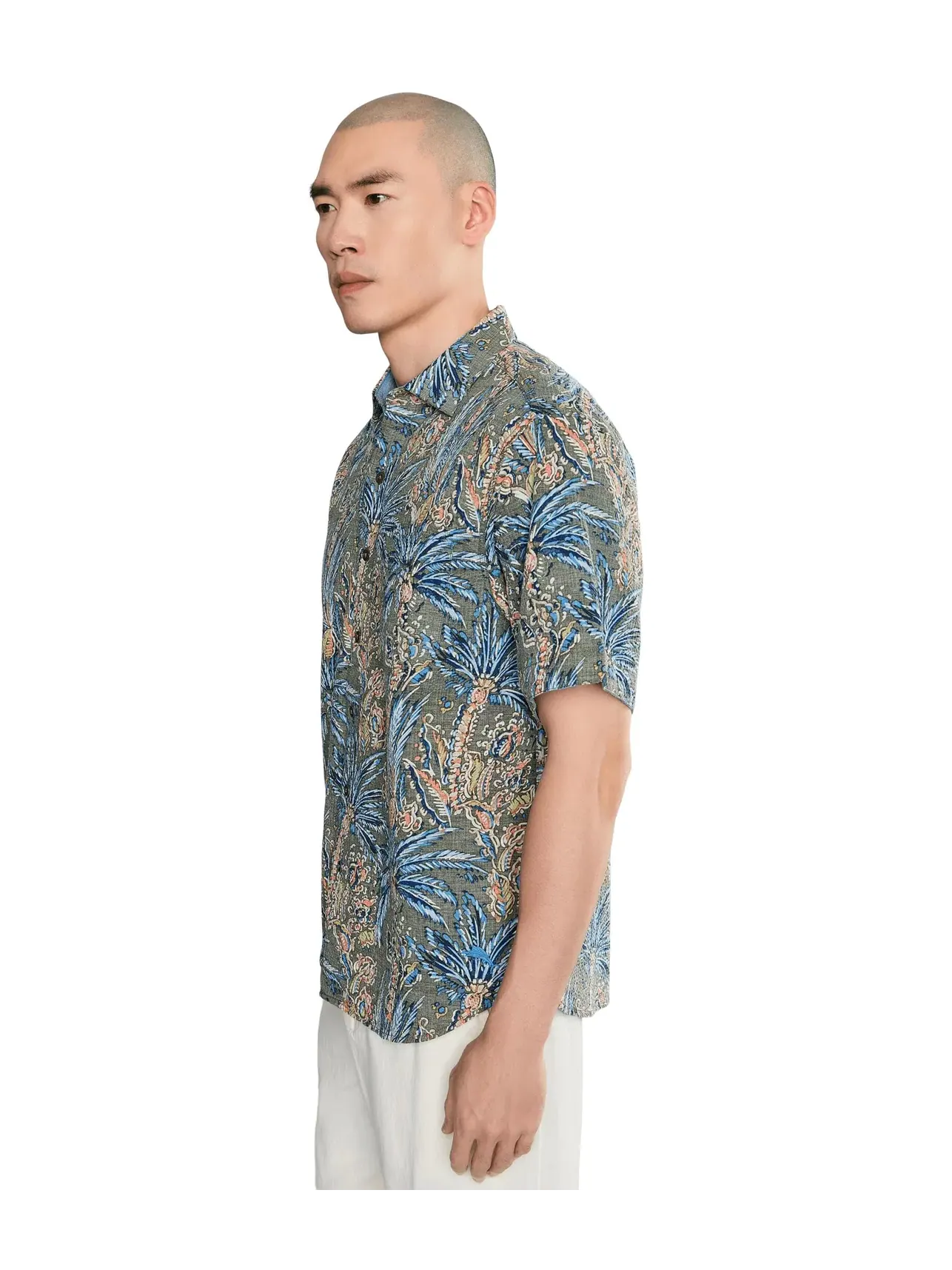 Рубашка Nova Wave Feira Fronds Tommy Bahama — изображение 3 из 5, мох