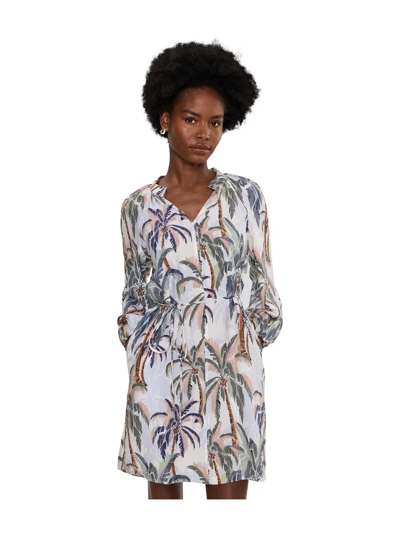 Платье Palm Oasis с длинными рукавами и короткими рукавами Tommy Bahama — изображение 1 из 5, прозрачный