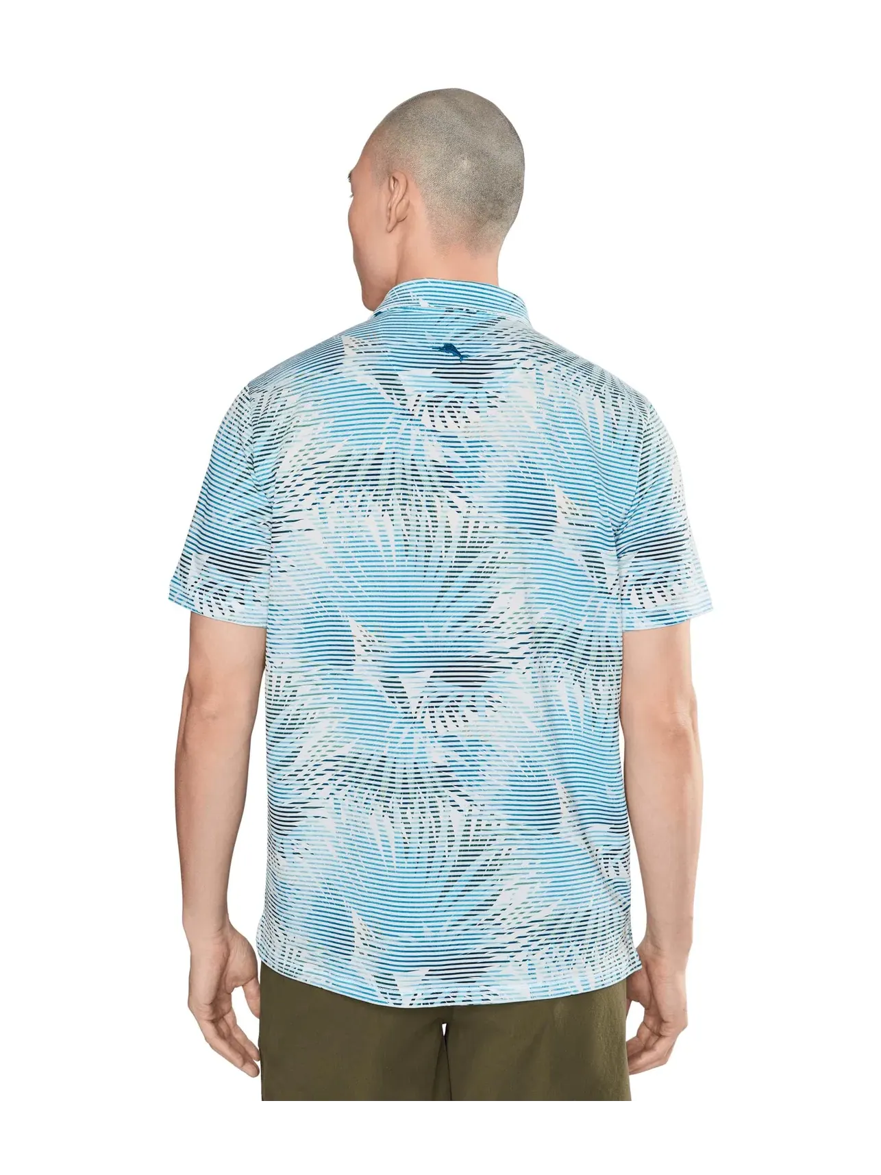Поло Costa Wave Fiore Fronds Polo Tommy Bahama — изображение 4 из 5, синий