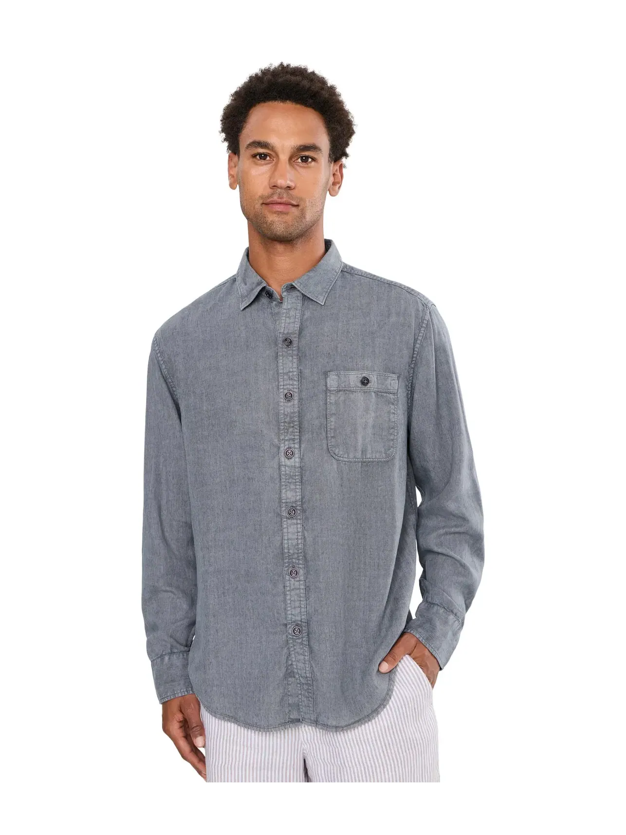 Рубашка Bonfire Beach Twill Tommy Bahama — изображение 1 из 5, серый
