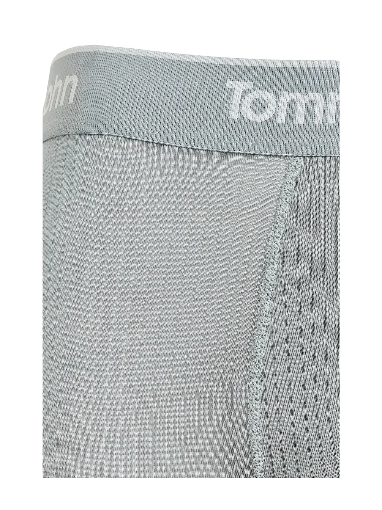 Боксеры-брифы из люксового риба 6", 3 пары Luxe Rib 6" Boxer Briefs 3-Pack Tommy John — изображение 3 из 3, каменный серый