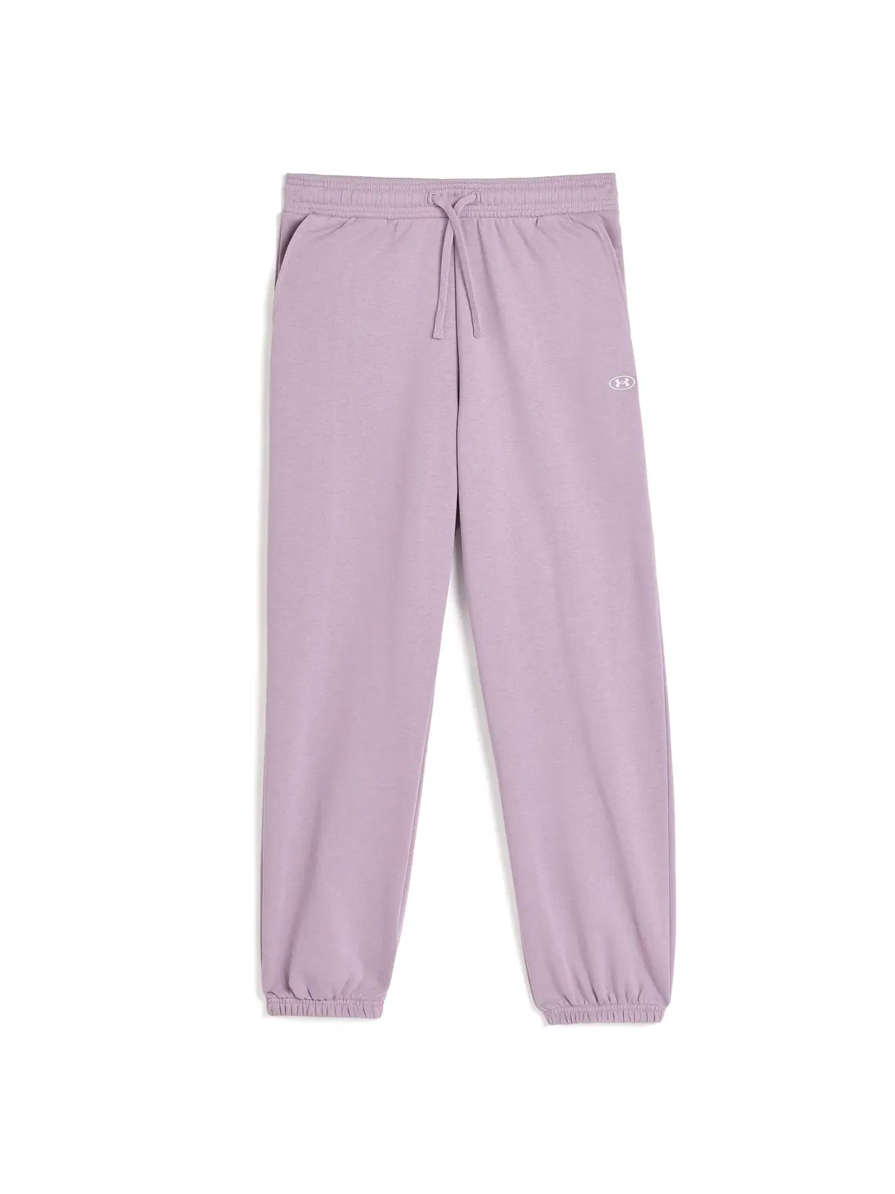 Спортивные брюки Rival Fleece (для детей постарше) Under Armour Kids — изображение 1 из 3, розовый/белый