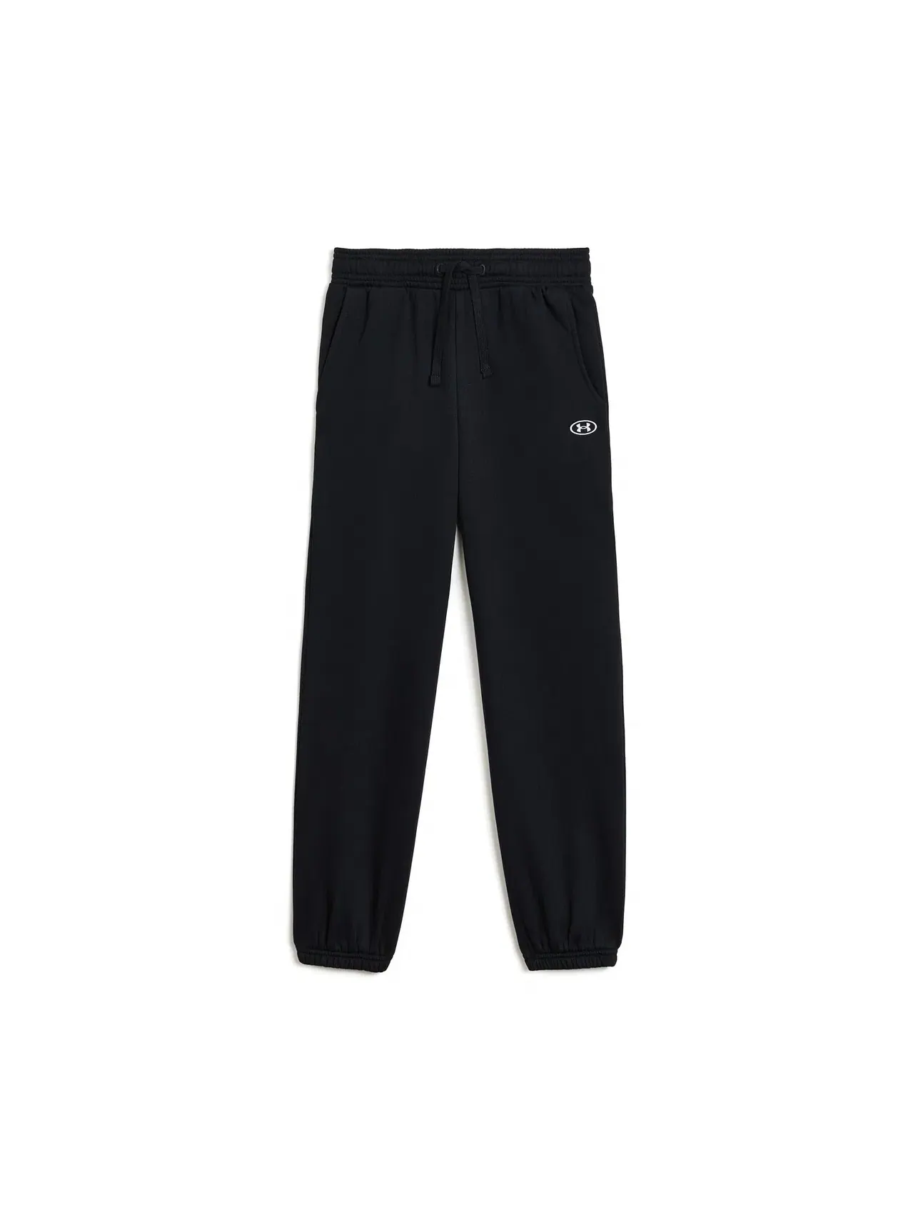 Спортивные брюки Rival Fleece (для детей постарше) Under Armour Kids — изображение 1 из 3, черный/белый