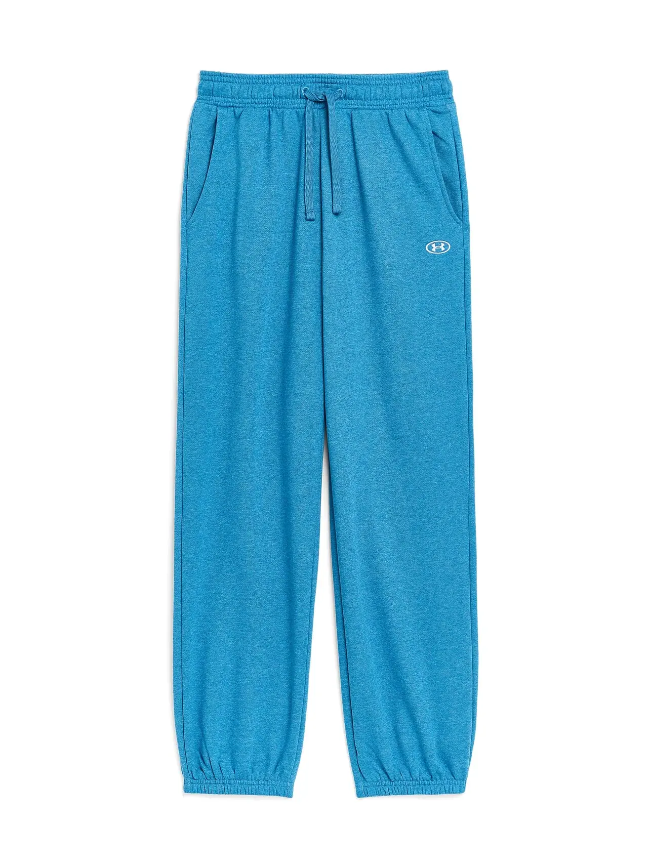 Спортивные брюки Rival Fleece (для детей постарше) Under Armour Kids — изображение 1 из 3, синий светлый/белый