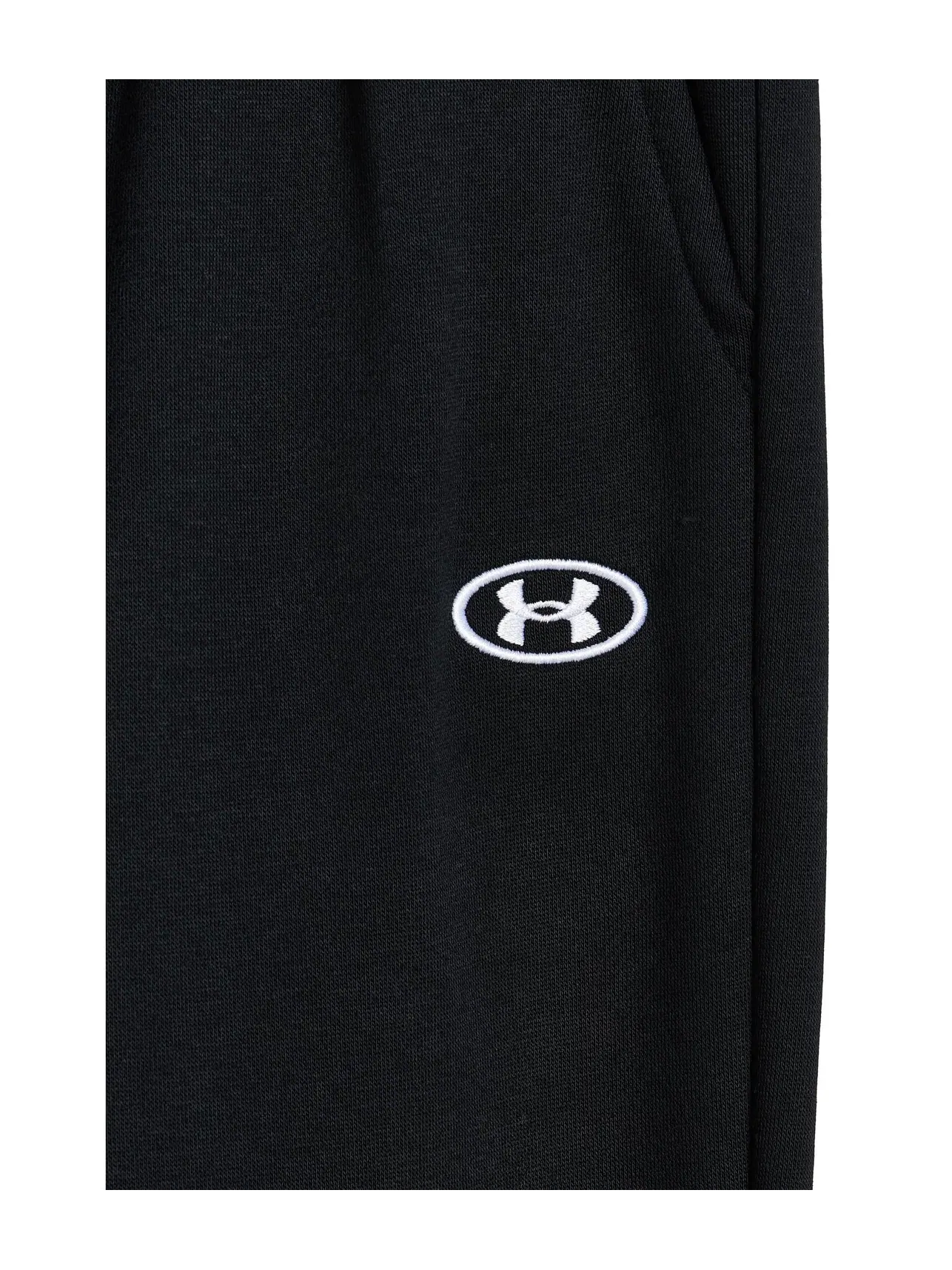 Спортивные брюки Rival Fleece (для детей постарше) Under Armour Kids — изображение 3 из 3, черный/белый
