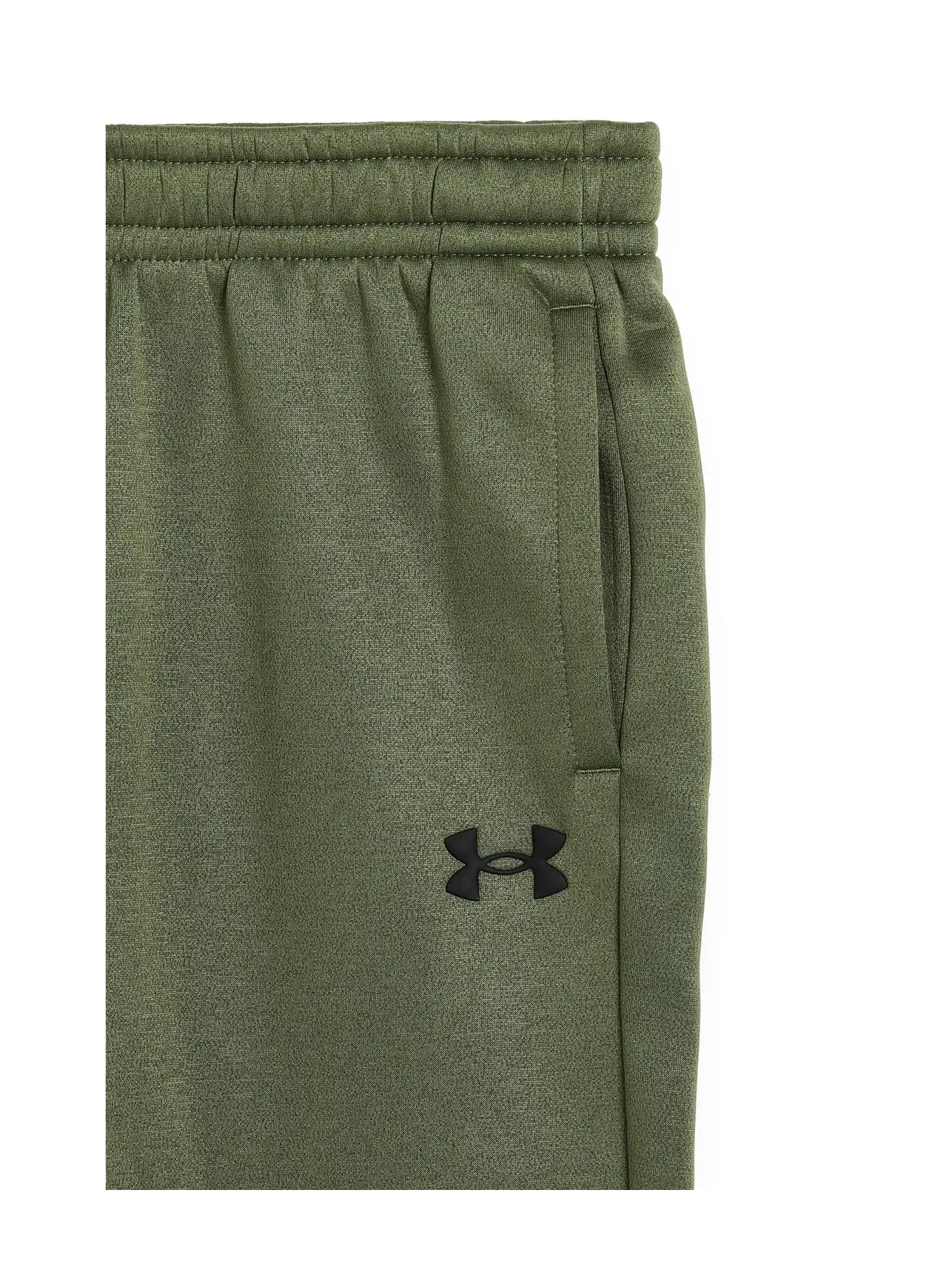 Спортивные брюки Armour Fleece (для детей постарше) Under Armour Kids — изображение 3 из 3, зеленый/черный