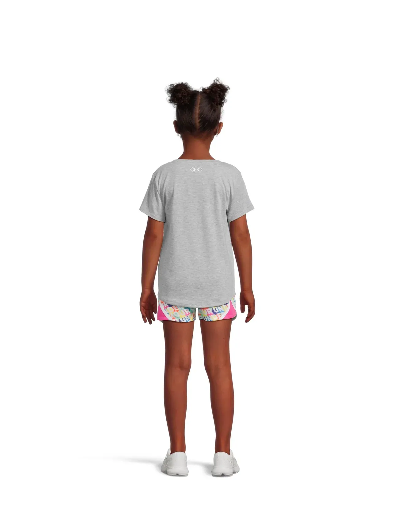 Комплект из тканых шорт с принтом (для маленьких детей) Under Armour Kids — изображение 2 из 4, серый