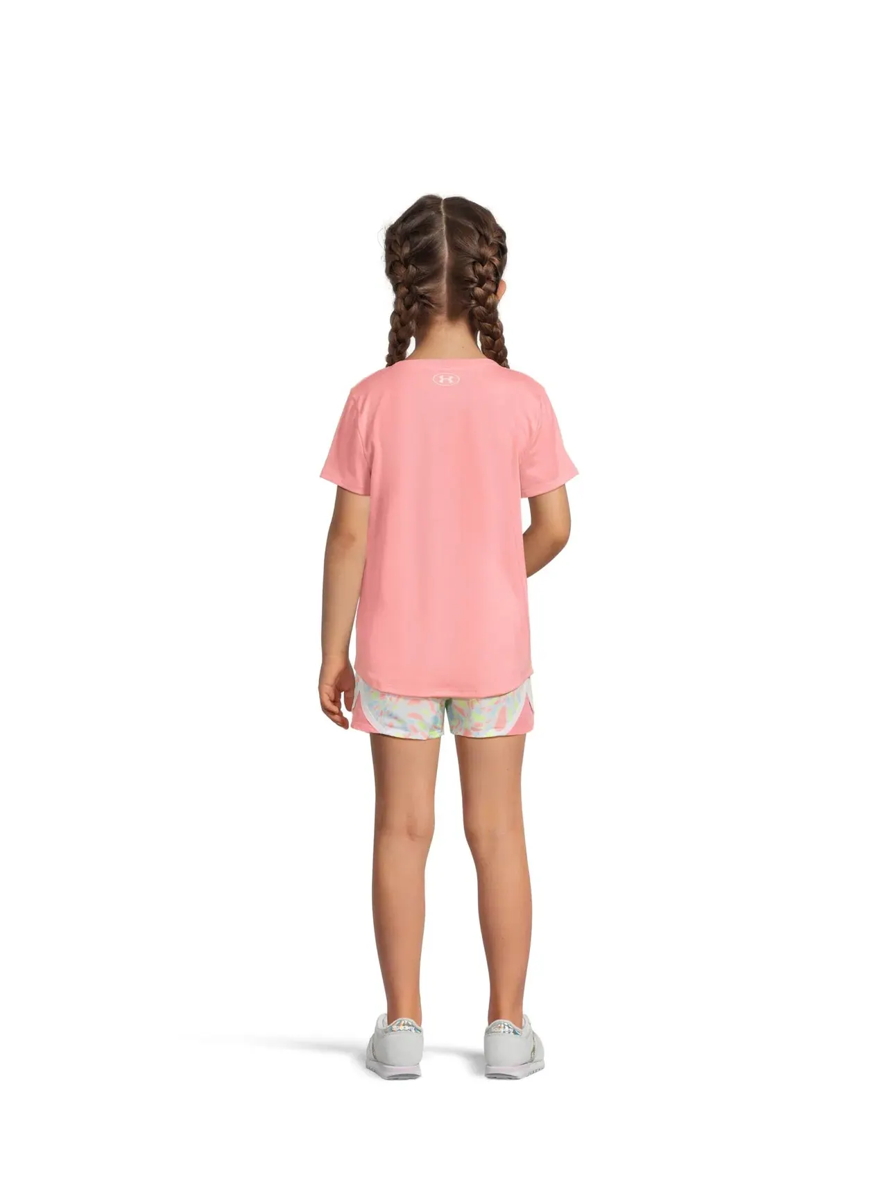 Комплект из тканых шорт с принтом (для маленьких детей) Under Armour Kids — изображение 2 из 4, розовый