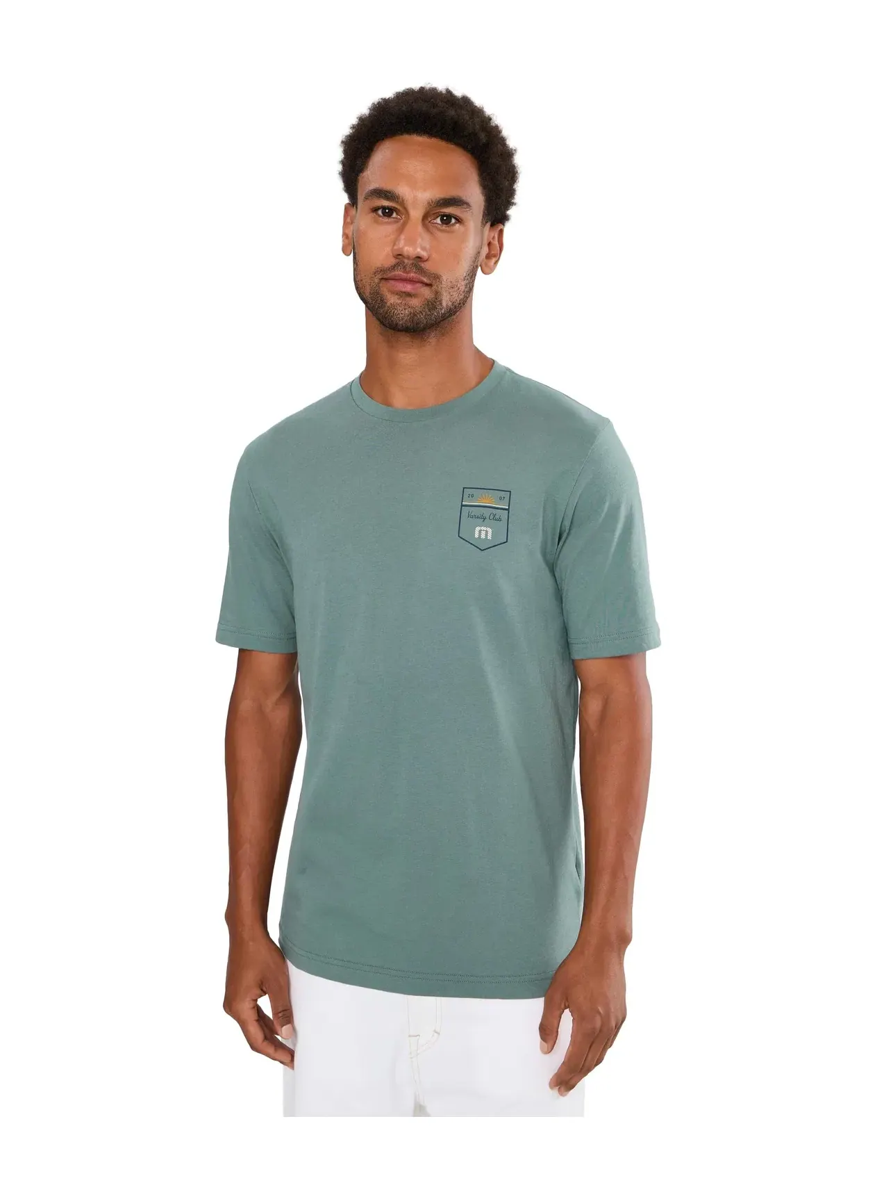 Футболка Club Charm Travismathew — изображение 1 из 5, зеленый