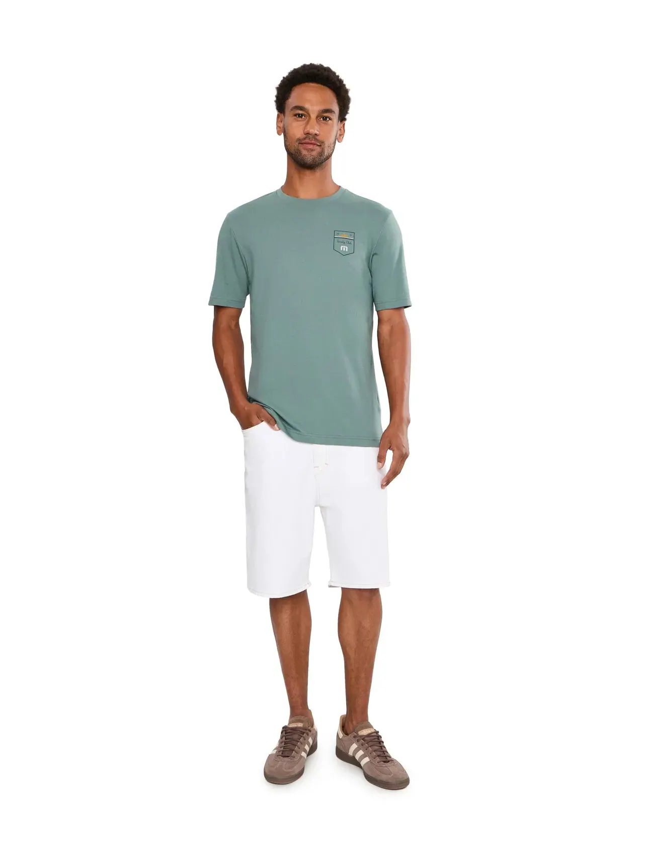 Футболка Club Charm Travismathew — изображение 2 из 5, зеленый