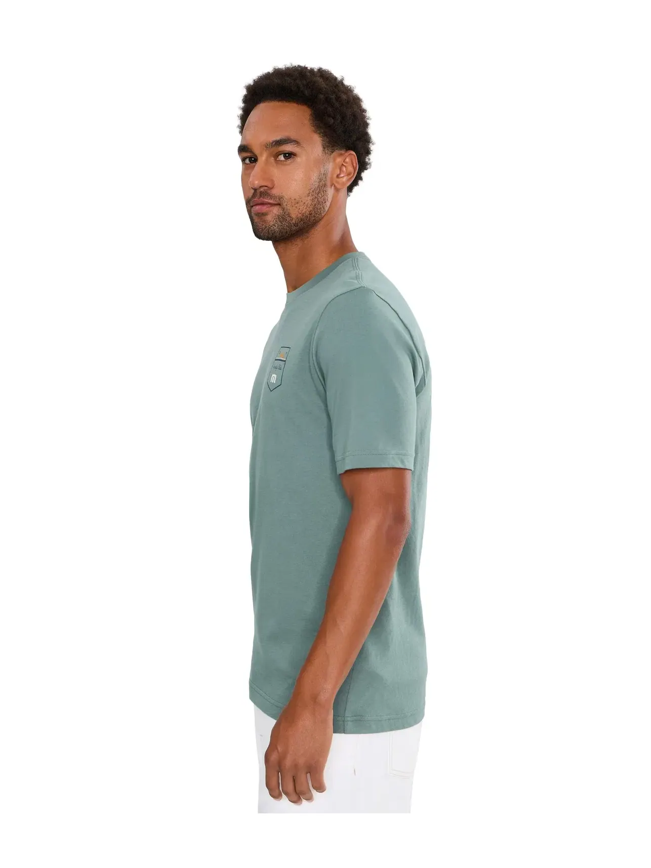 Футболка Club Charm Travismathew — изображение 3 из 5, зеленый