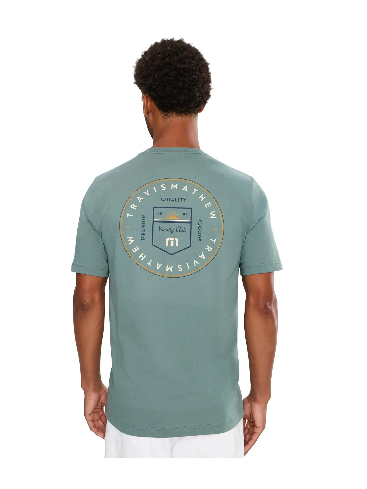 Футболка Club Charm Travismathew — изображение 4 из 5, зеленый