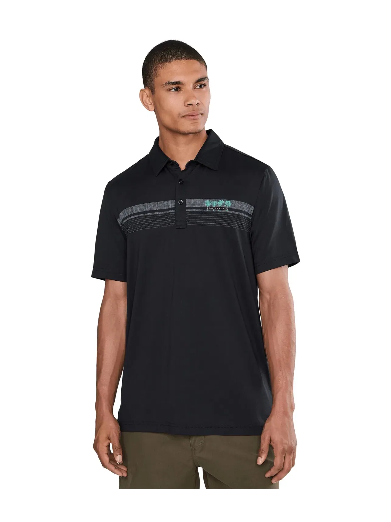 Топ Featherweight Cheststripe Travismathew — изображение 1 из 5, черный