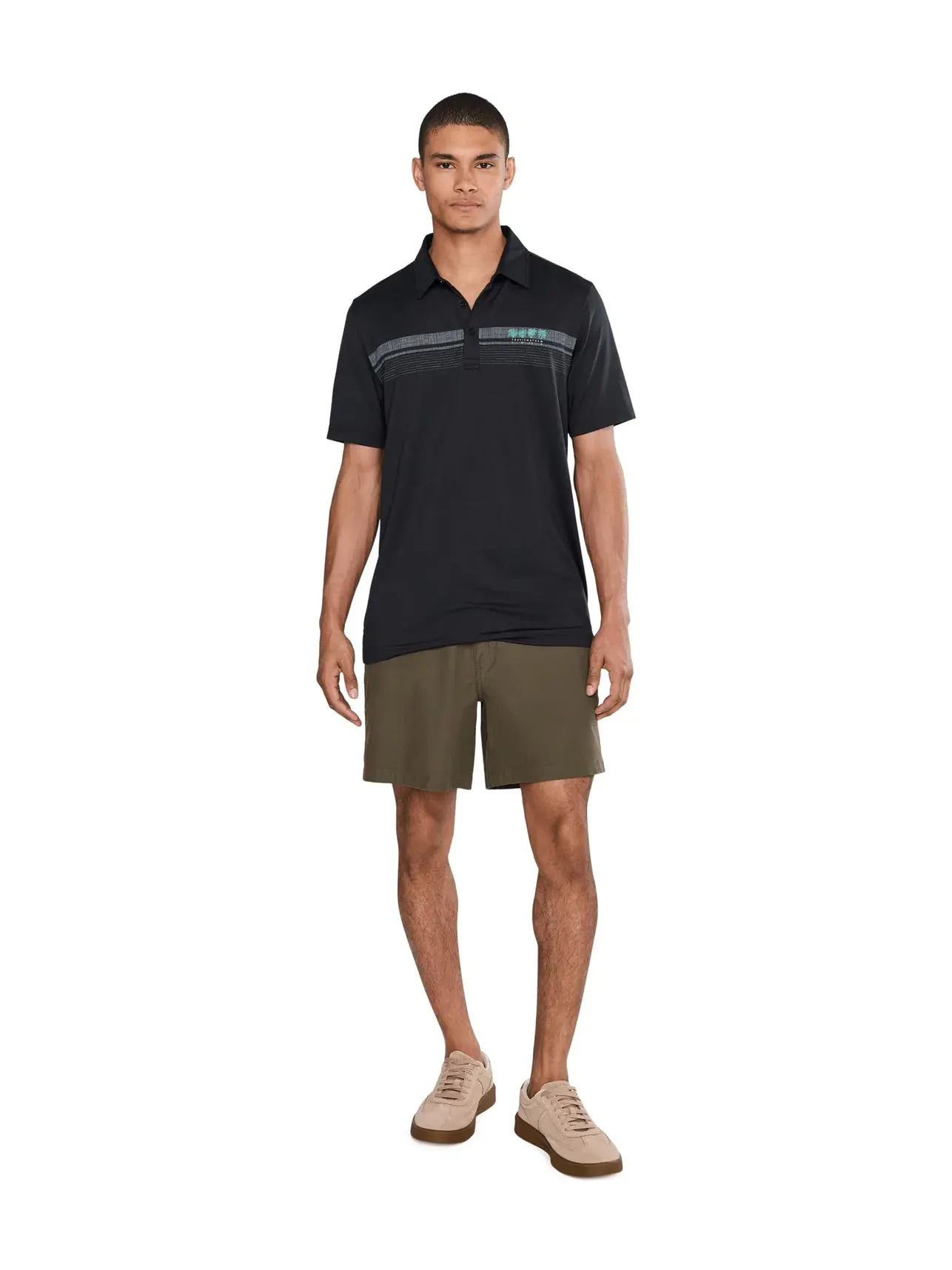 Топ Featherweight Cheststripe Travismathew — изображение 2 из 5, черный