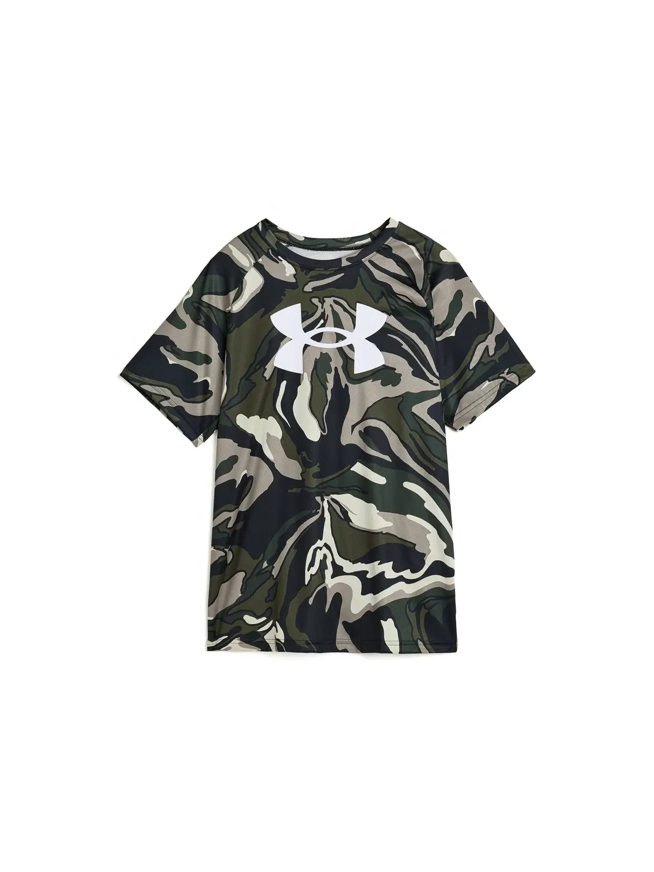 Футболка с коротким рукавом и большим логотипом Tech (для детей постарше) Under Armour Kids — изображение 1 из 3