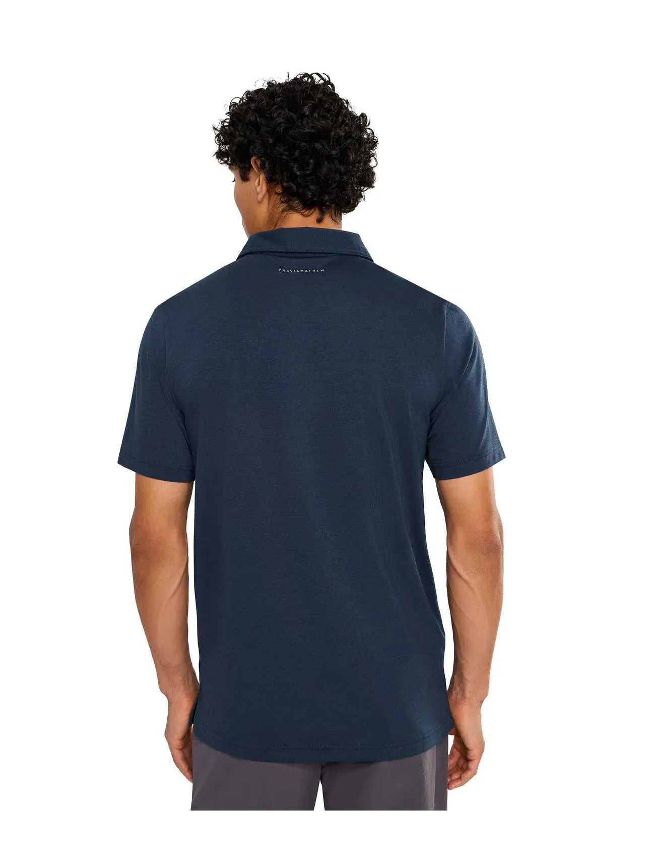 Футболка-поло Heater Series Jersey Travismathew — изображение 4 из 5, полное затмение
