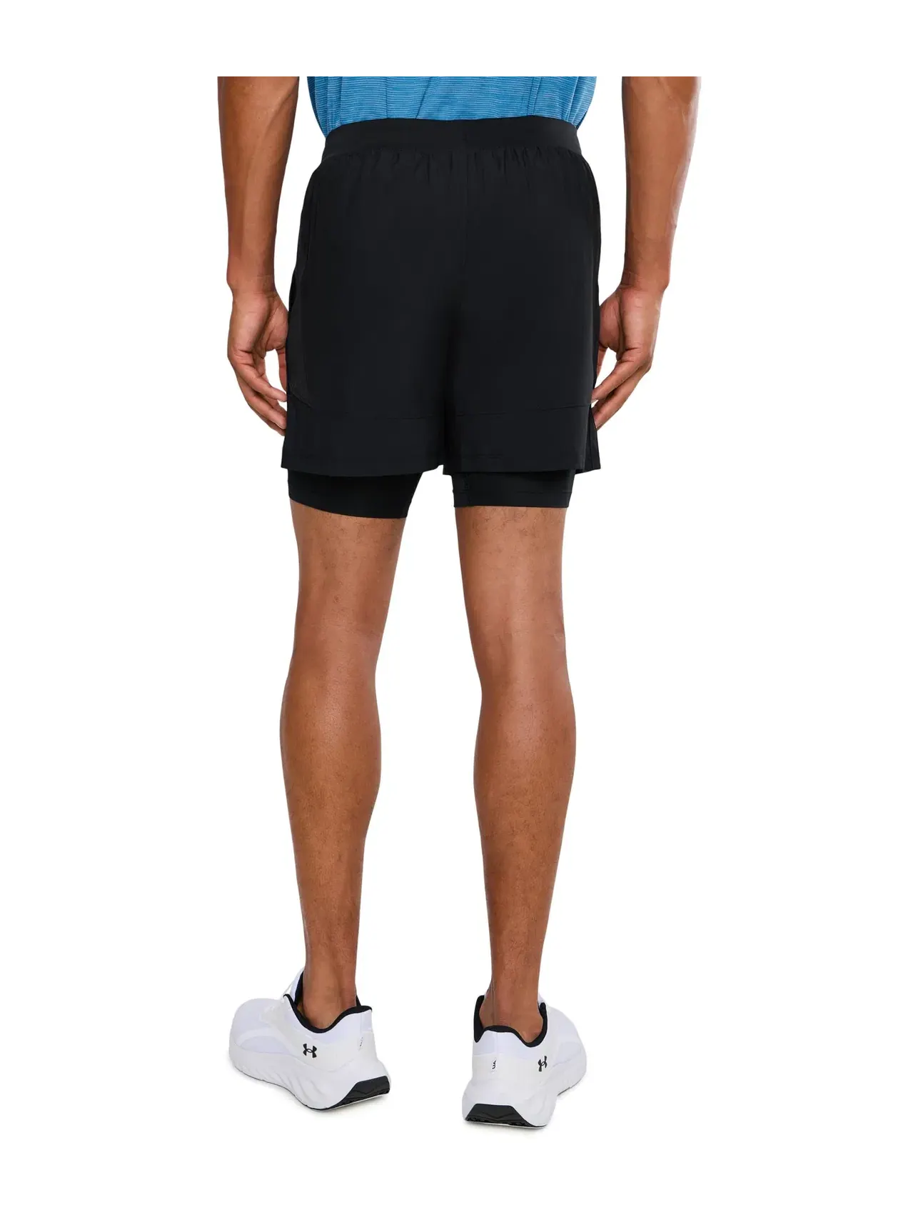 Шорты 5" Launch Run 2-in-1 Shorts Under Armour — изображение 4 из 5, черный/черный
