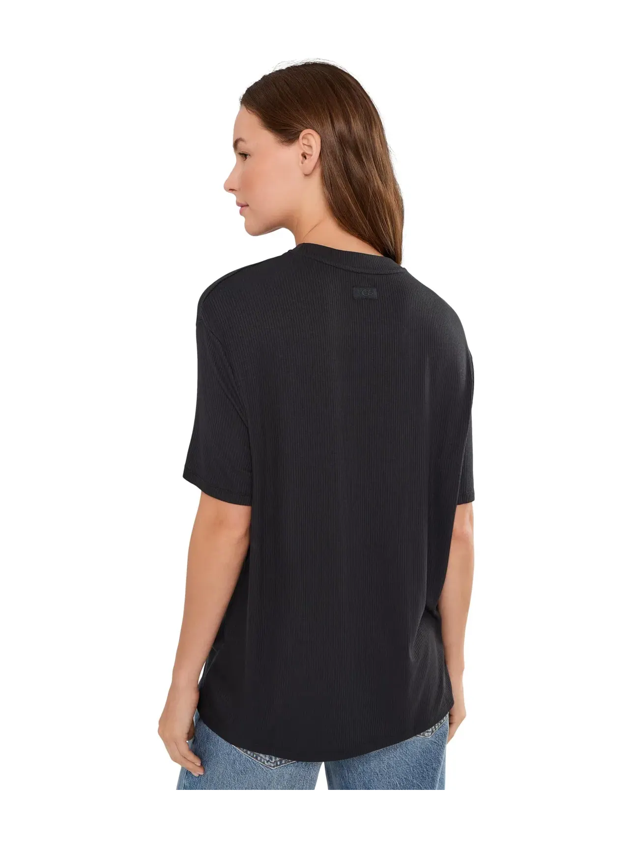 Футболка Amarys Relaxed Rib Tee Ugg — изображение 4 из 5, черный