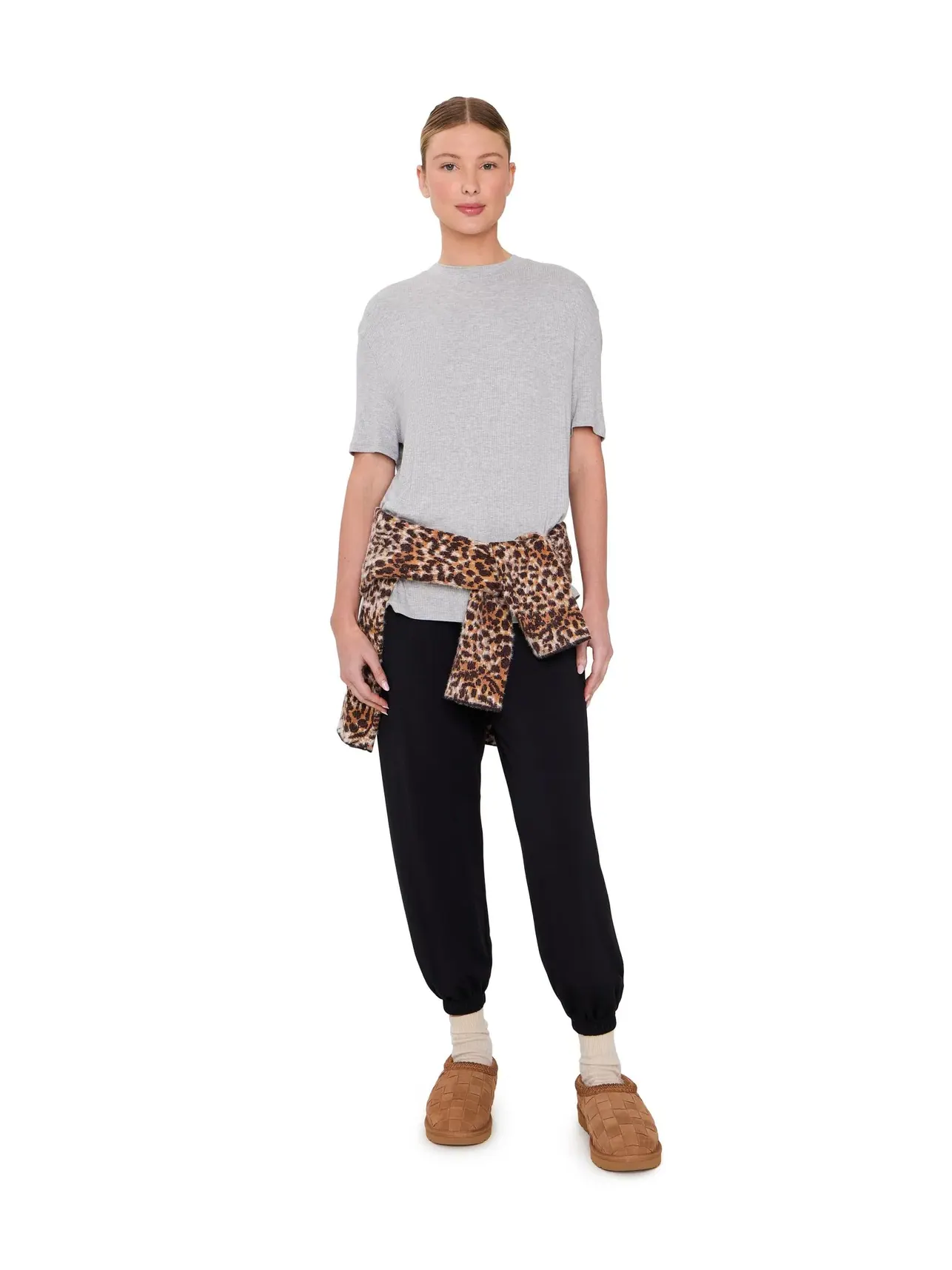 Футболка Amarys Relaxed Rib Tee Ugg — изображение 2 из 5, серый