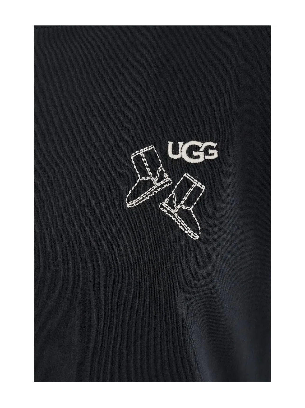 Футболка с изображением классических ботинок UGG — изображение 5 из 5, черный