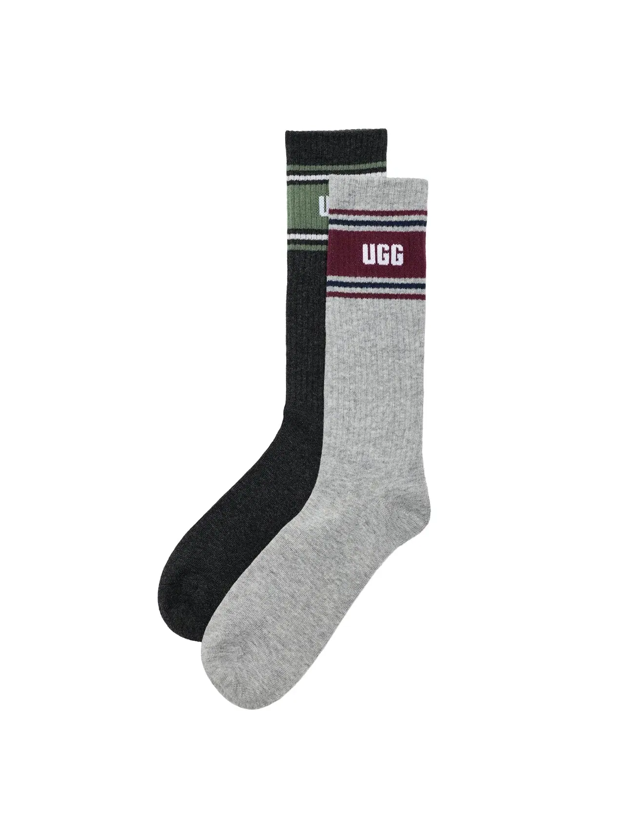 Носки Josias Varsity Crew, 2 пары Josias Varsity Crew 2-Pack Ugg — изображение 1 из 2, зеленый