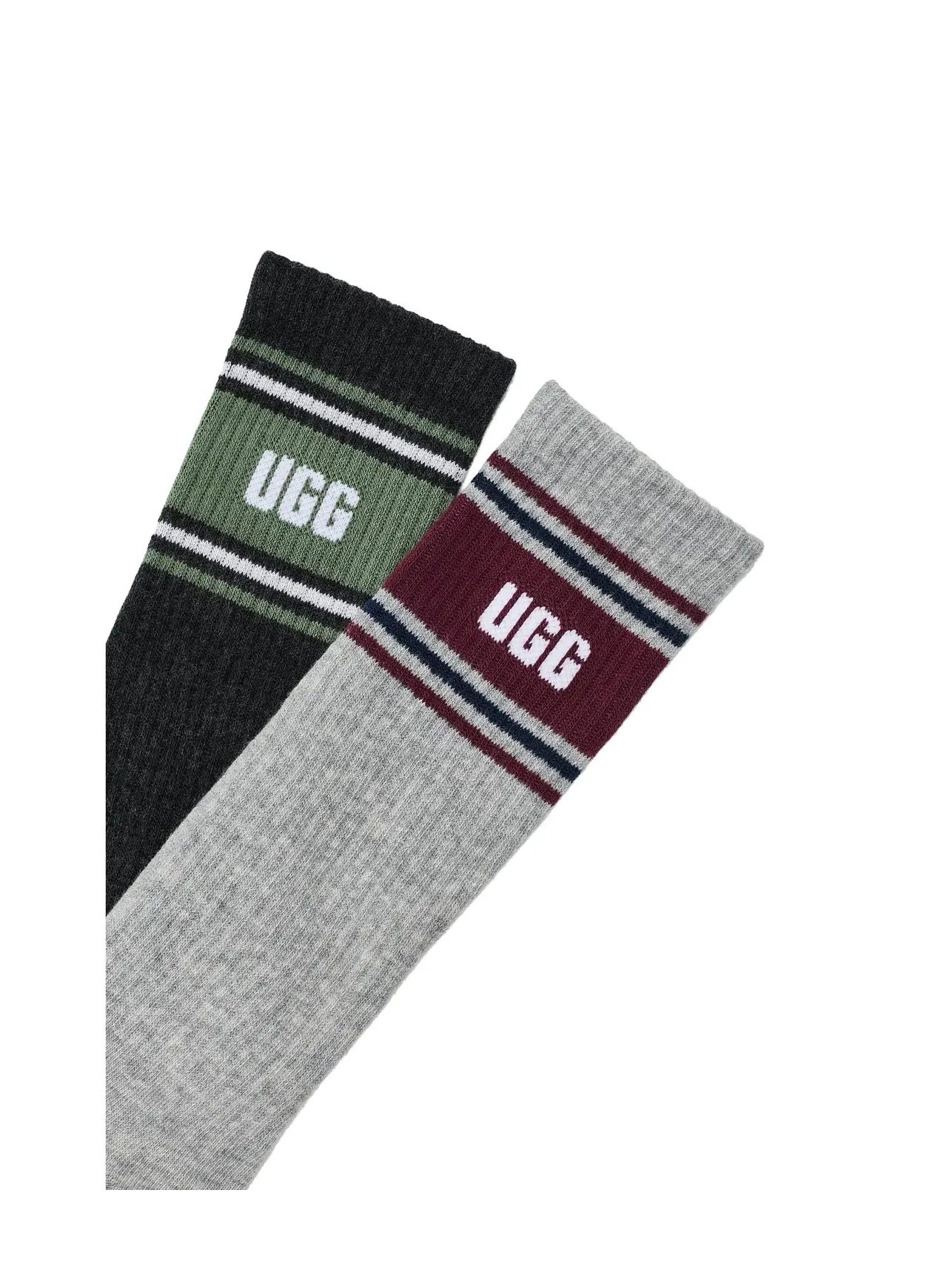 Носки Josias Varsity Crew, 2 пары Josias Varsity Crew 2-Pack Ugg — изображение 2 из 2, зеленый