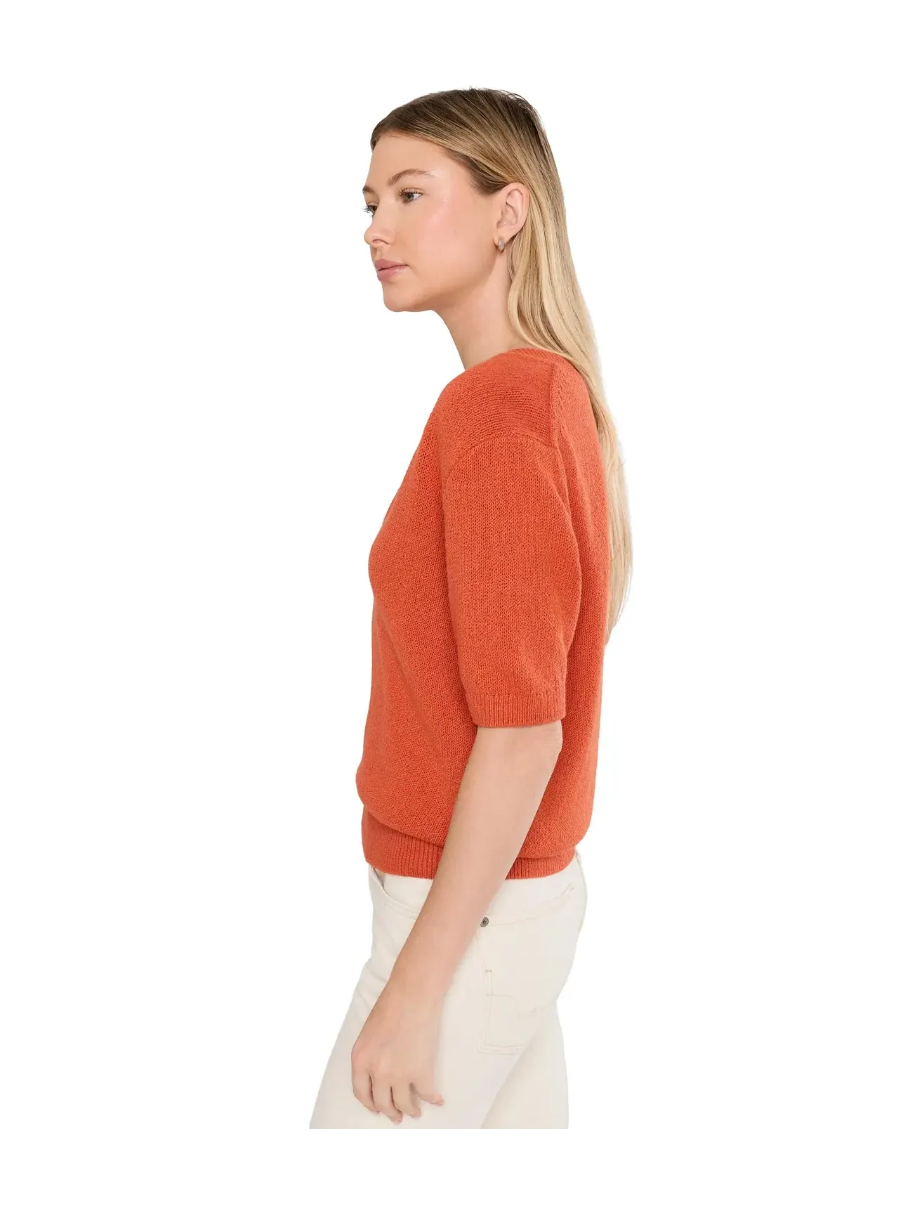 Вязаный топ Palmer Knit Top Varley — изображение 3 из 5, оранжевый винный