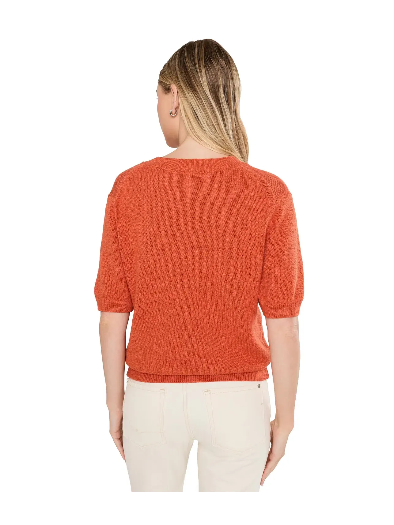 Вязаный топ Palmer Knit Top Varley — изображение 4 из 5, оранжевый винный