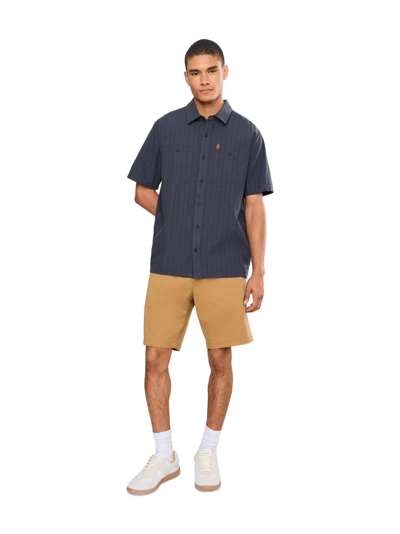 Рубашка Kap Out Workwear Short Sleeve Volcom — изображение 2 из 5, синий