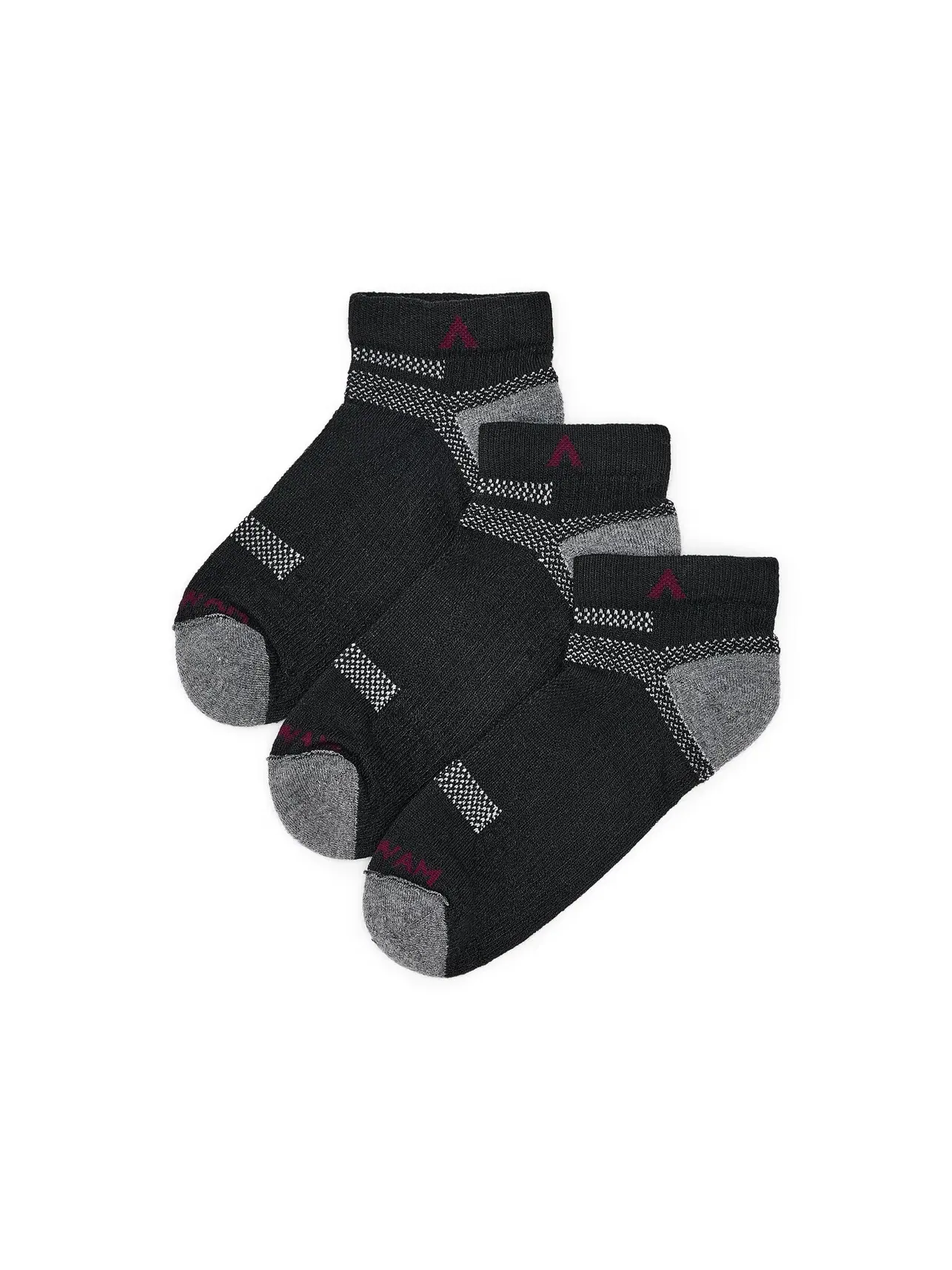 Низкие носки Ultra Cool-Lite, 3 пары Ultra Cool-Lite Low 3-Pack Wigwam — изображение 1 из 2, черный
