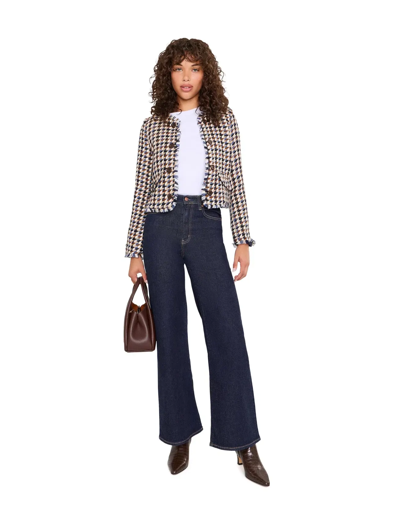 Блейзер из букле Boucle Blazer Vince Camuto — изображение 2 из 5, мульти