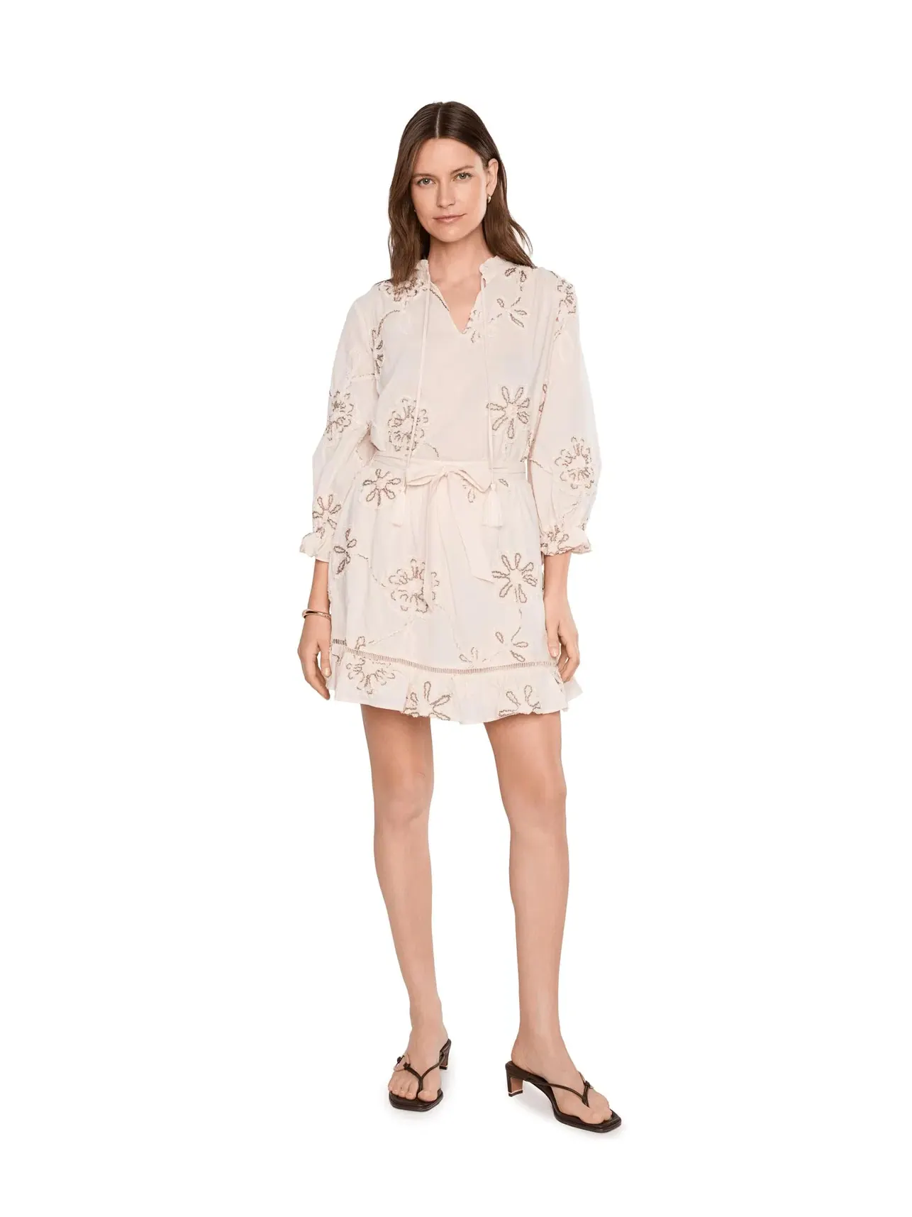 Блузка с разрезом на шее Vince Camuto — изображение 2 из 5, слоновая кость