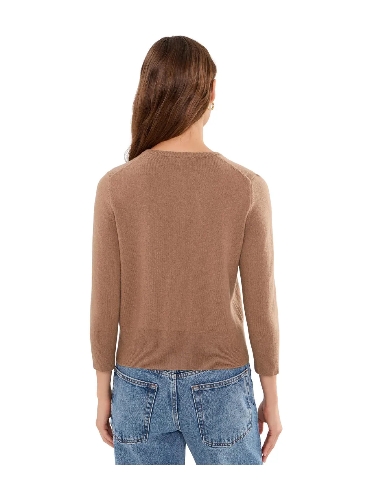 Кардиган с металлическими пуговицами Metal Button Cardi Vince — изображение 4 из 5, каньонный