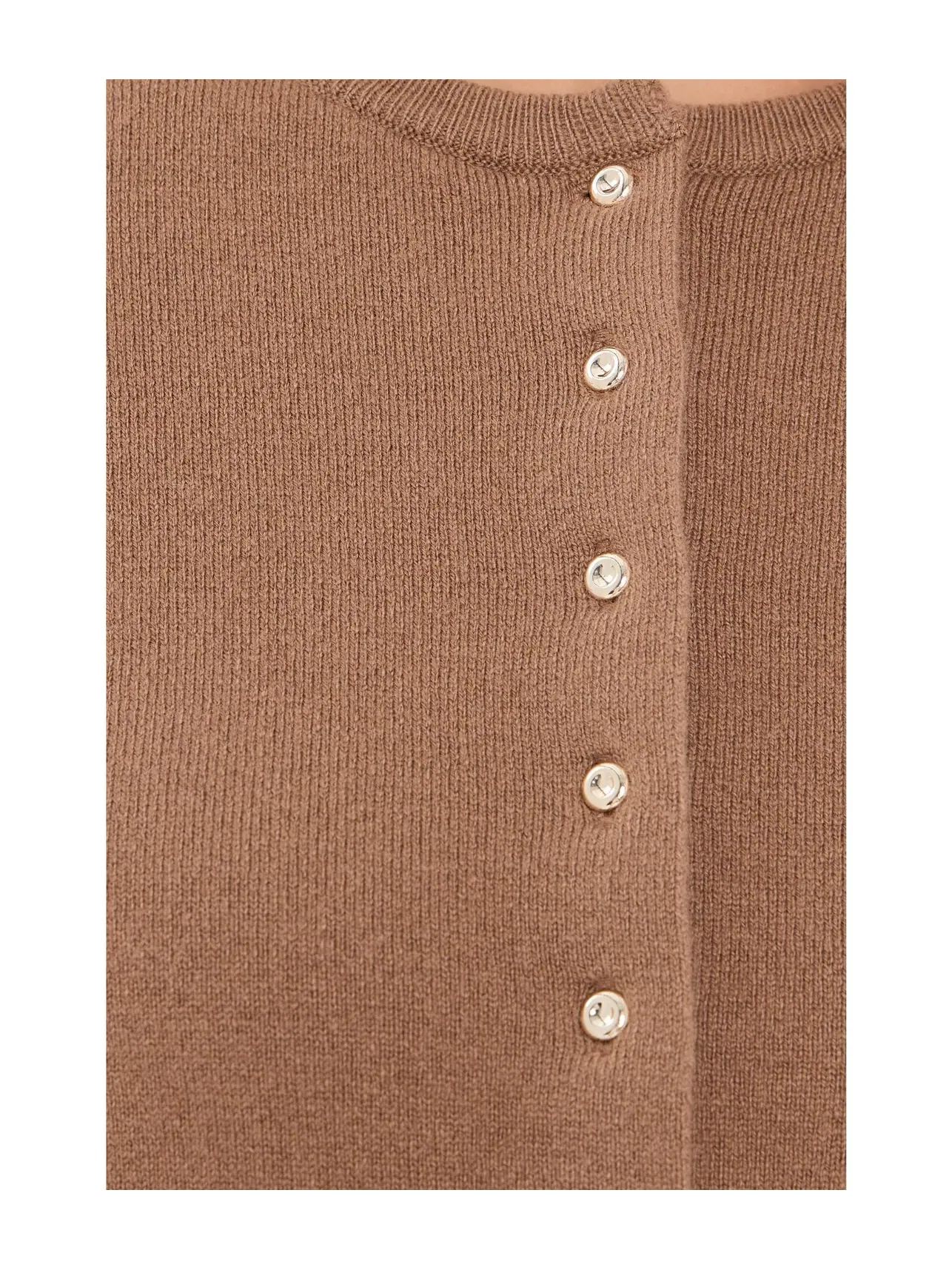 Кардиган с металлическими пуговицами Metal Button Cardi Vince — изображение 5 из 5, каньонный