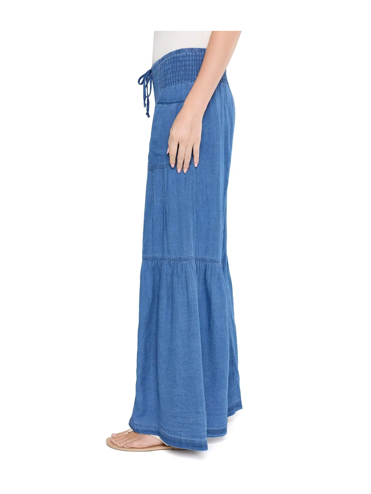 Брюки широкие Zain Wide Leg Xcvi — изображение 3 из 5, этиолатная стирка