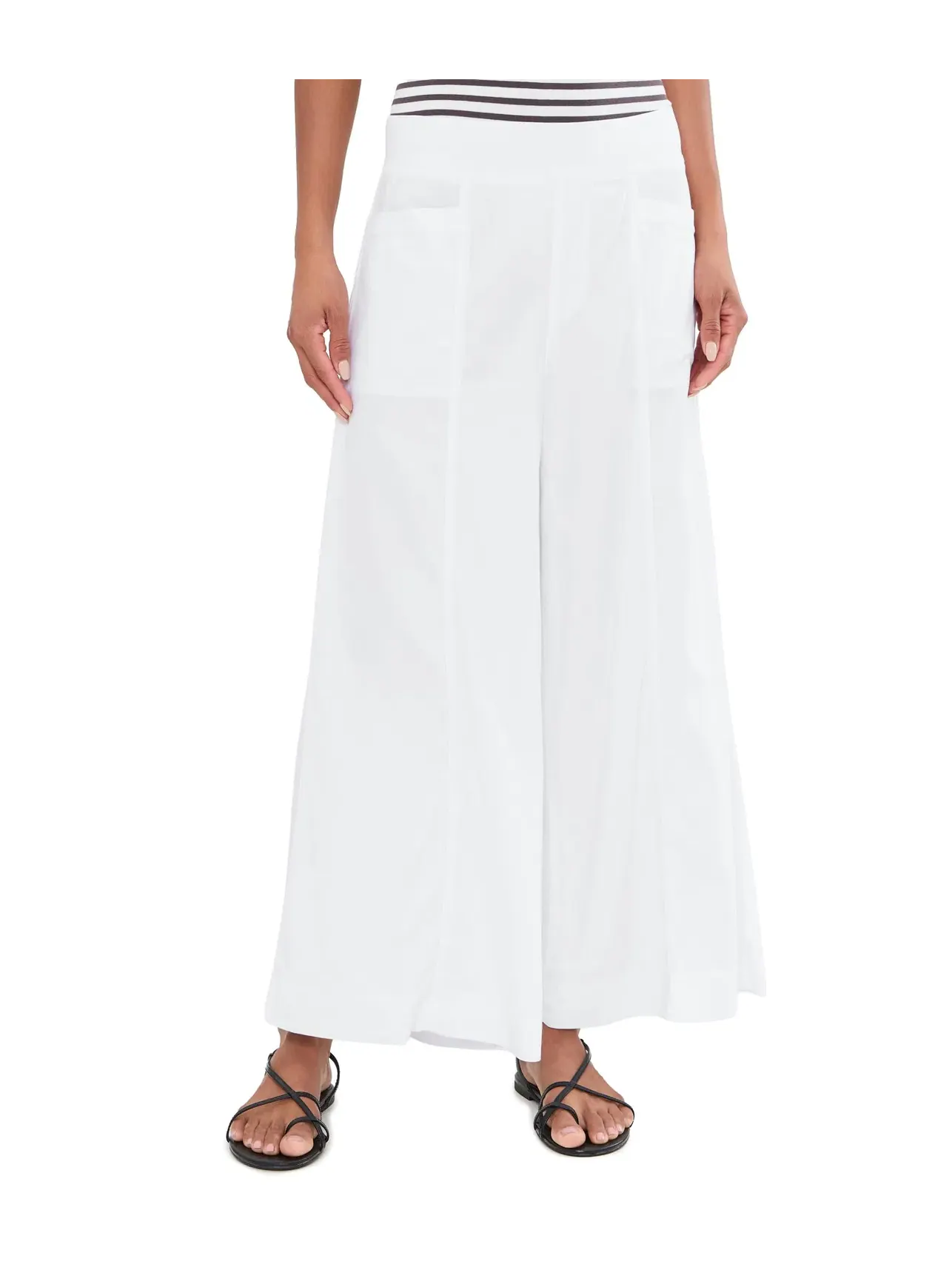 Брюки широкие Shaun Wide Leg Xcvi — изображение 1 из 5, белый