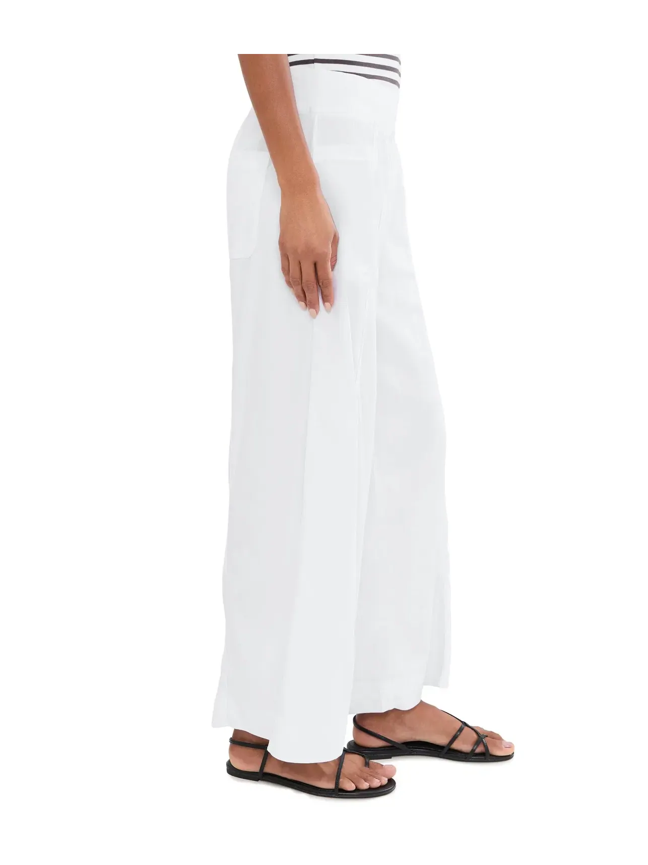 Брюки широкие Shaun Wide Leg Xcvi — изображение 3 из 5, белый