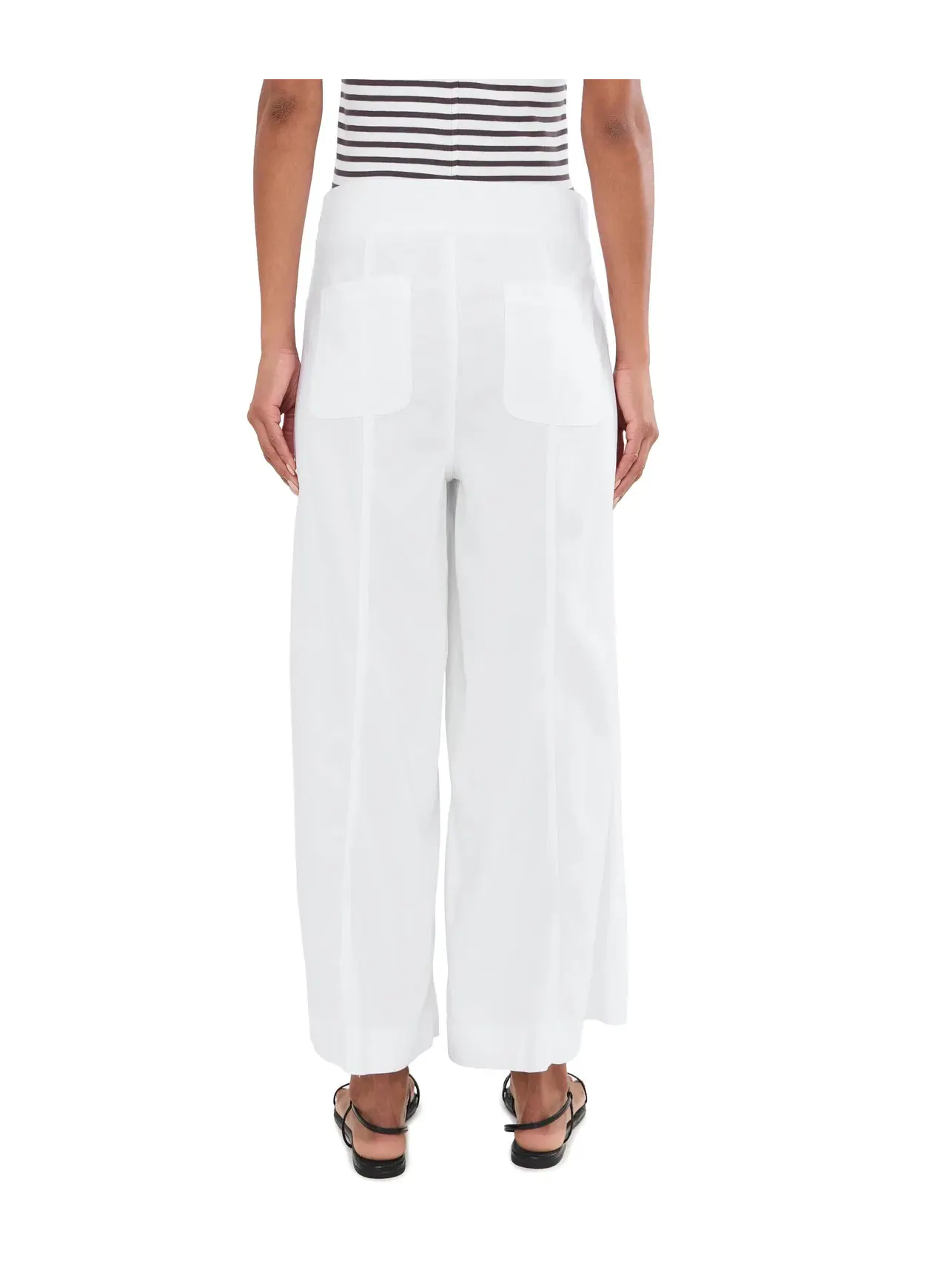 Брюки широкие Shaun Wide Leg Xcvi — изображение 4 из 5, белый