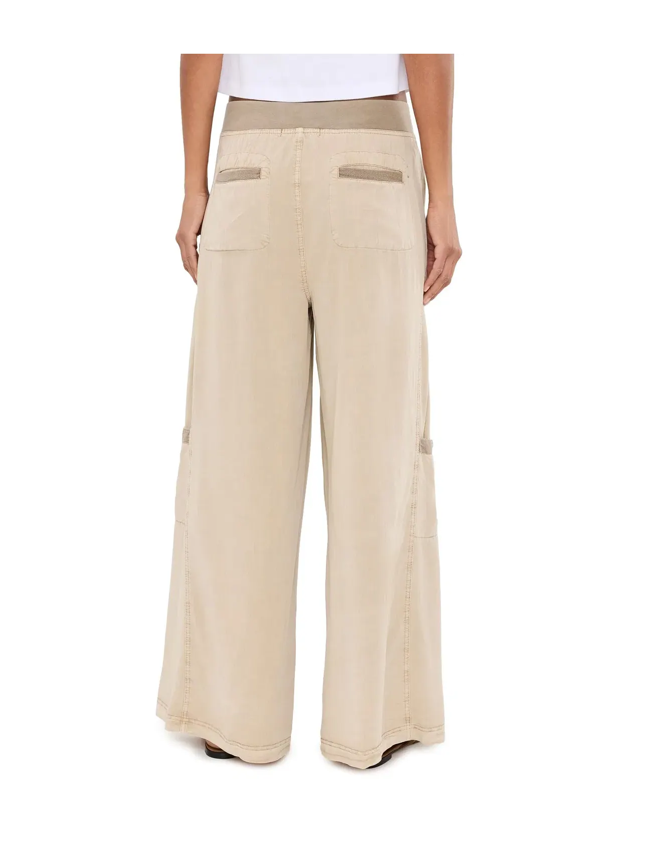 Брюки широкие Tovell Wide Leg Xcvi — изображение 4 из 5, коричневый
