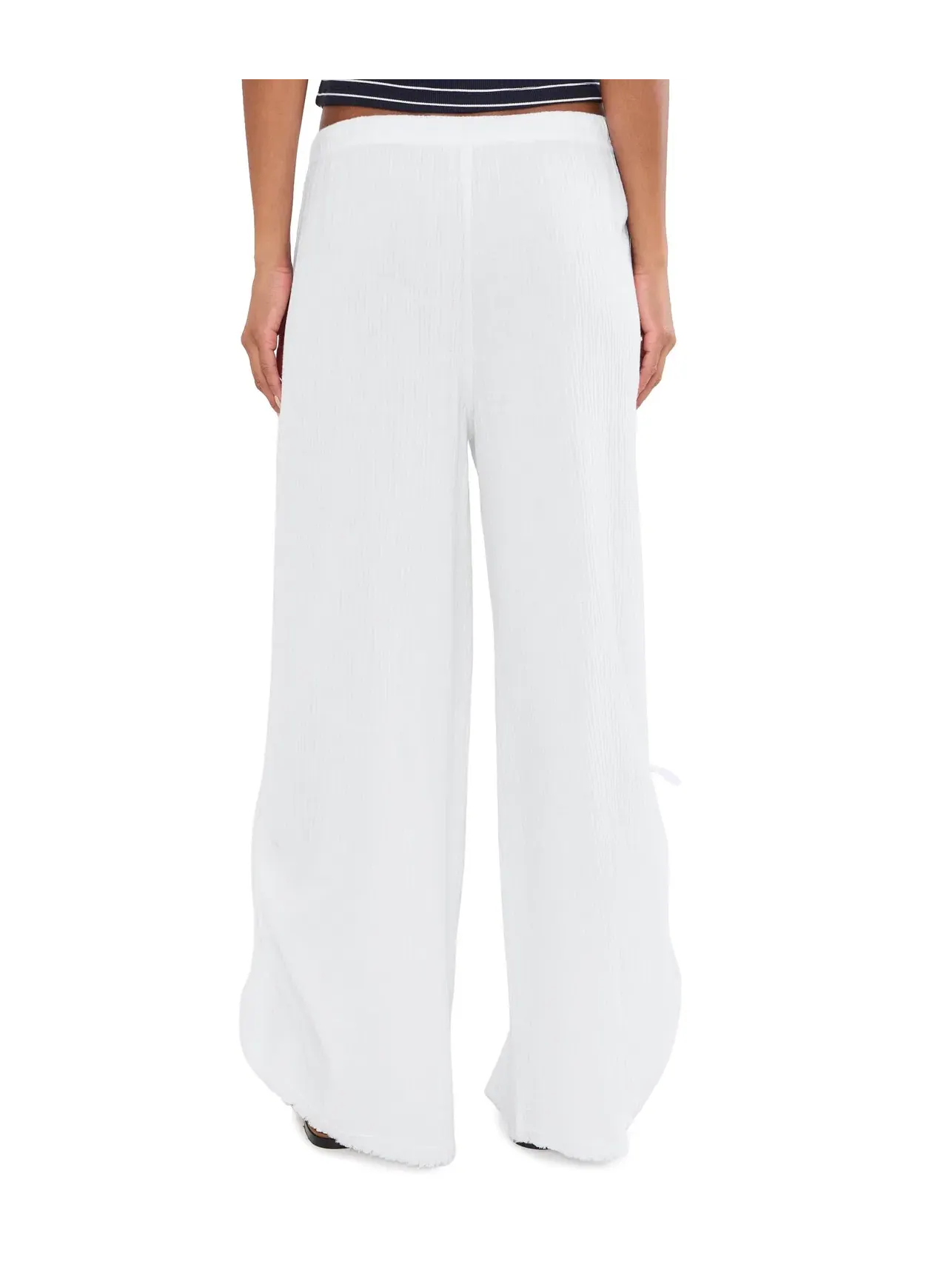 Брюки широкие Muriel Wide Leg Xcvi — изображение 4 из 5, белый