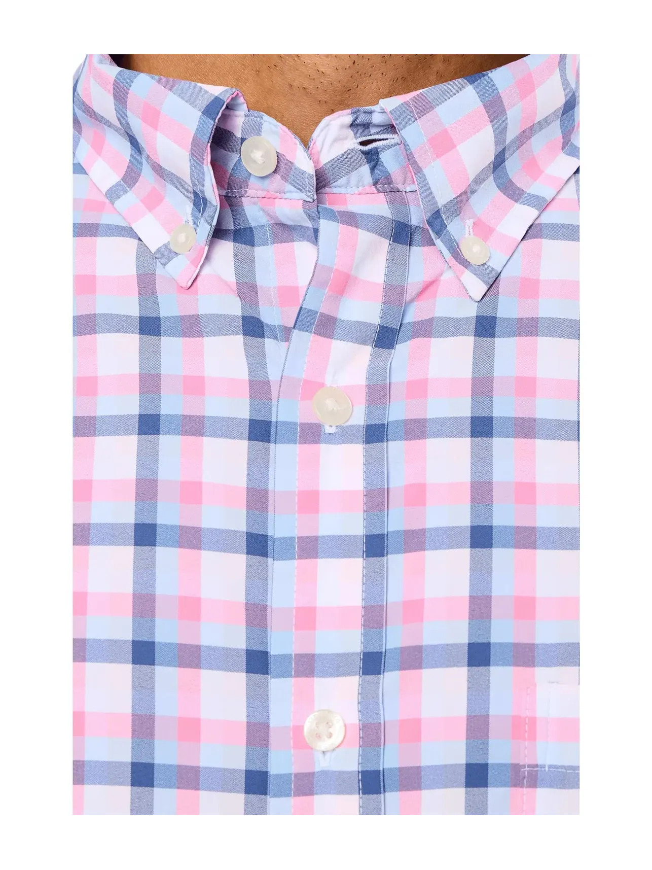Футболка Grenadine Check FRWT Performance Vineyard Vines — изображение 5 из 5, голубой