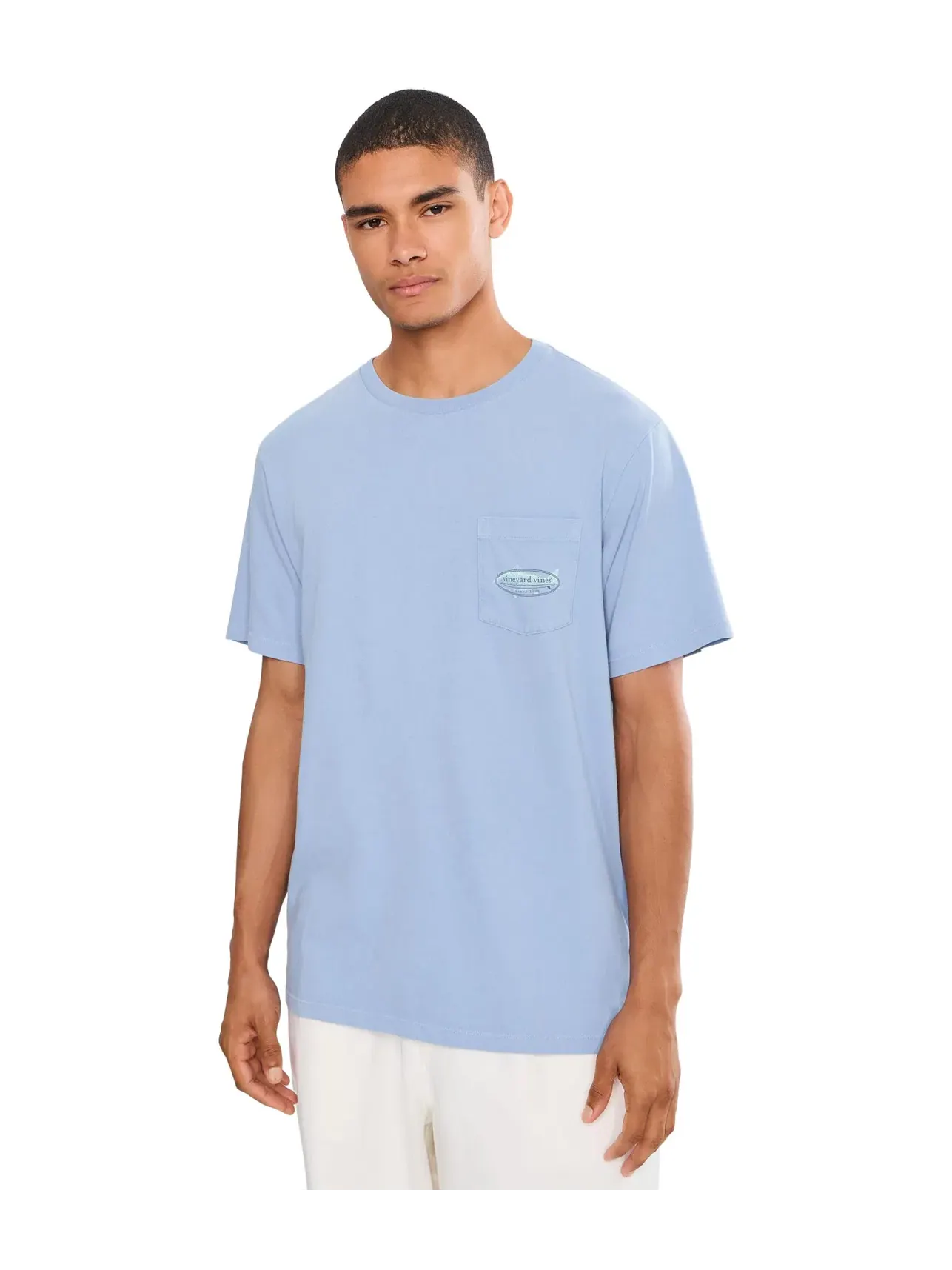 Футболка с коротким рукавом Fish Surf Icon Vineyard Vines — изображение 1 из 5, синий